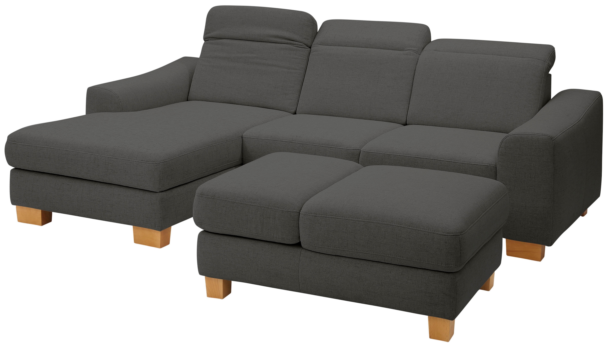 Home affaire Ecksofa »Dundee L-Form« wahlweise mit Kopfteilverstellung und zusätzlich mit Bettfunktion