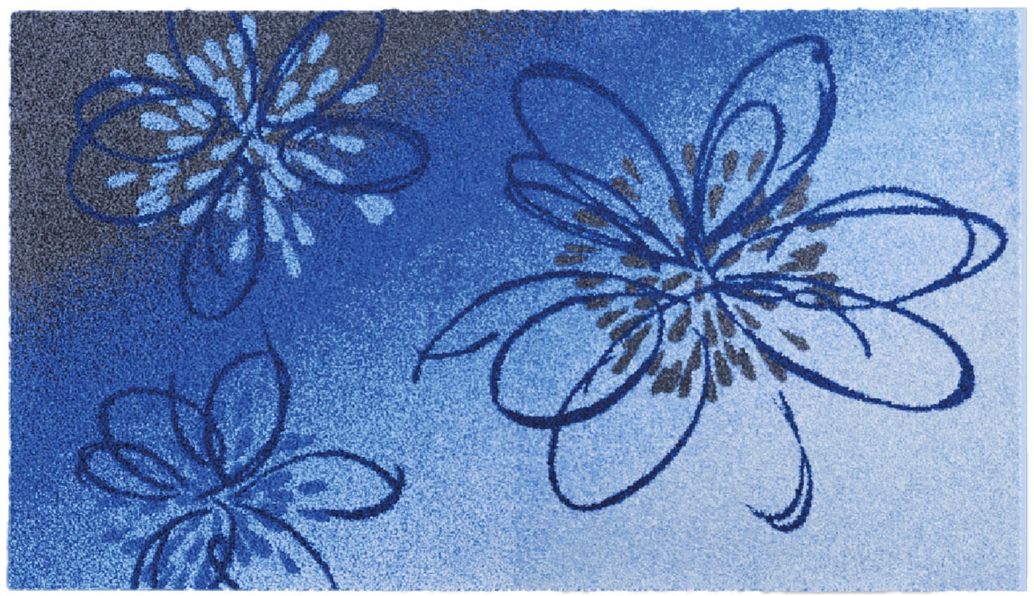 Grund Badematte »Lusia« Höhe 20 mm rutschhemmend beschichtet fußbodenheizungsgeeignet Florales Design mit sanftem Farbverlauf, 5 Jahre Garantie