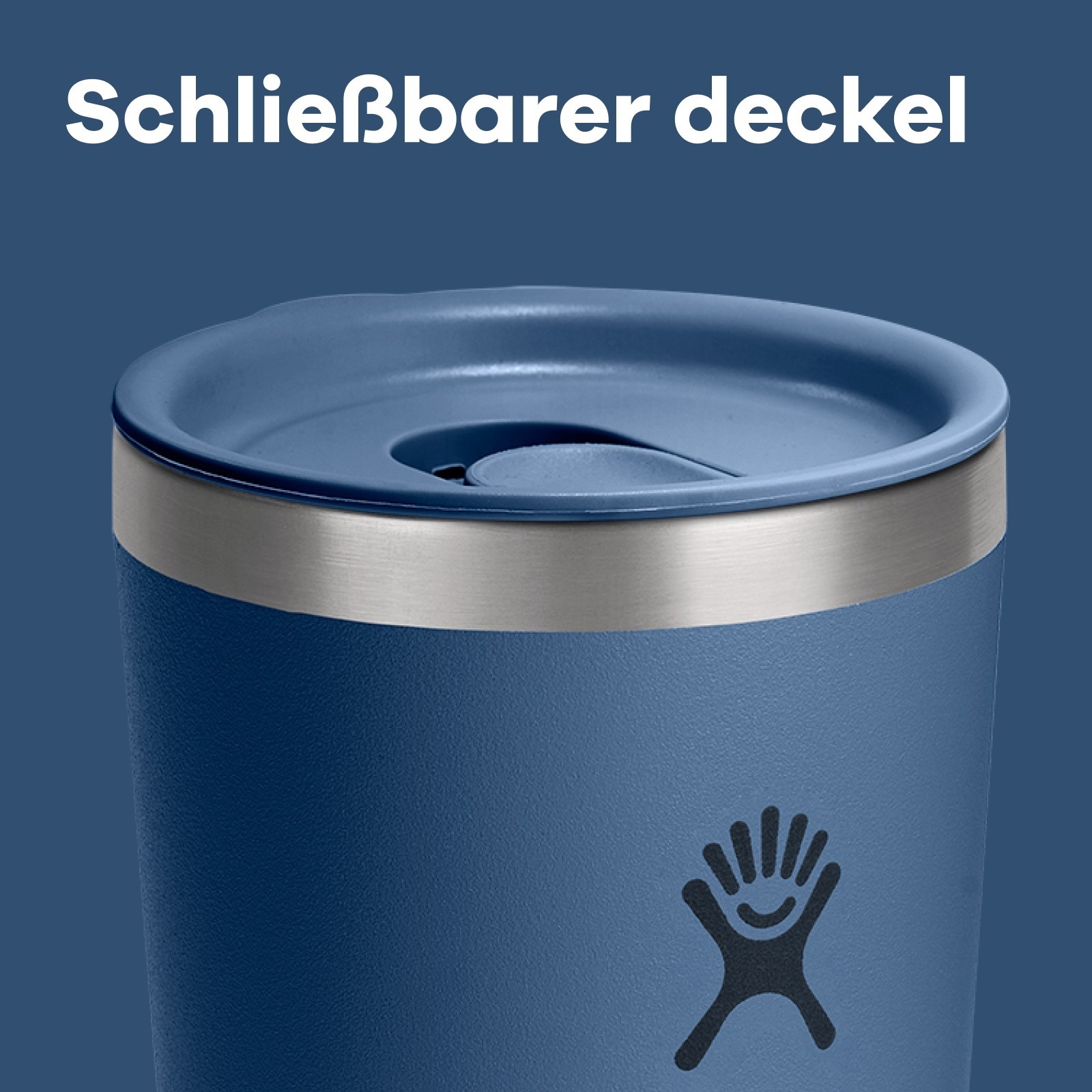 Hydro Flask Thermobecher »16 OZ All Around Tumbler Press-In Lid, 473 ml« Kompatibel mit Trinkhalmdeckel und verschließbaren Eindrückdeckel