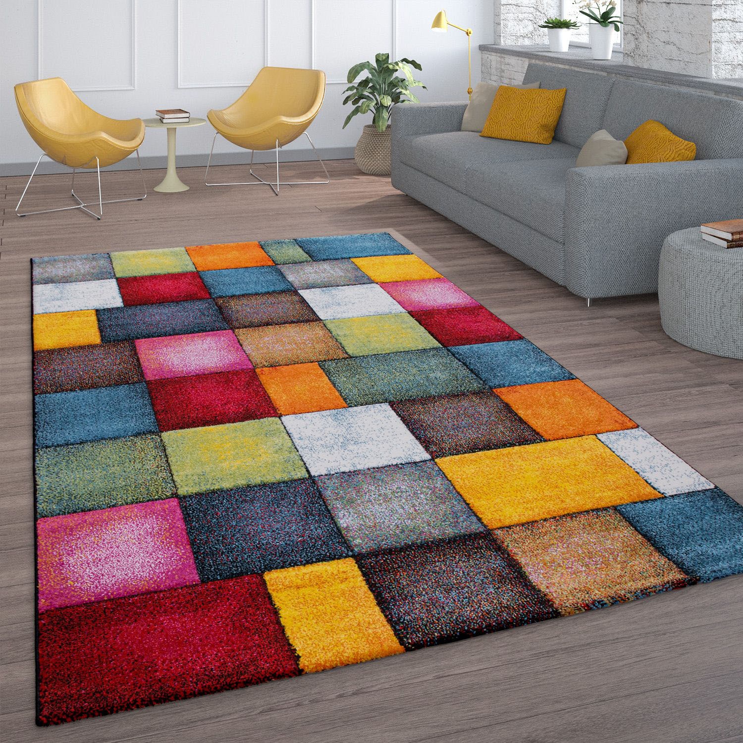 Teppich PACO HOME "Smaragd 753", bunt (mehrfarbig), B:160cm H:13mm L:230cm