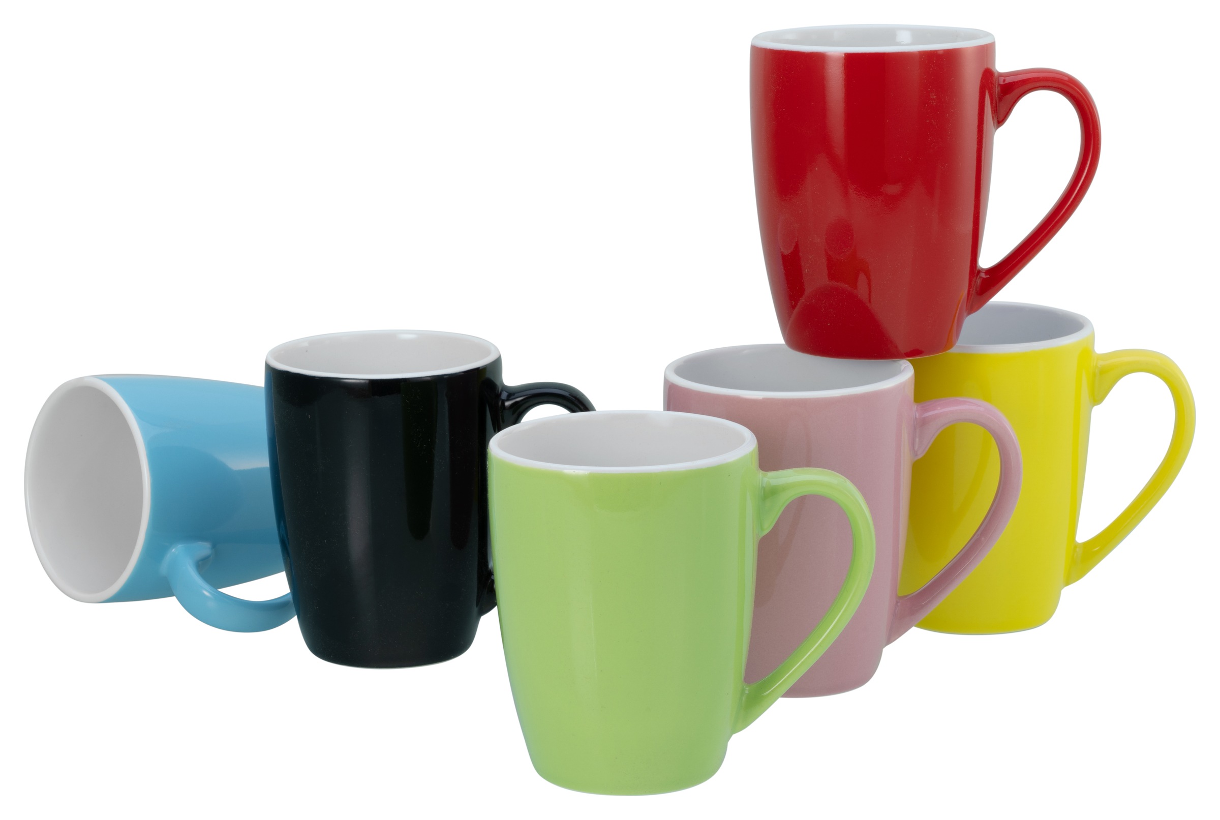 CreaTable Becher »Universal Bunt Bicolor, Becher 35 cl, 6-tlg.« Farbmix günstig online kaufen