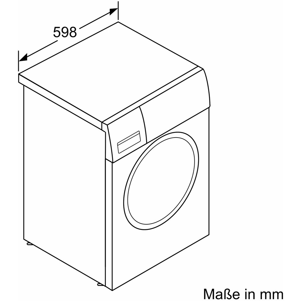 SIEMENS Waschmaschine, WM14VG43, 9 kg, 1400 U/min