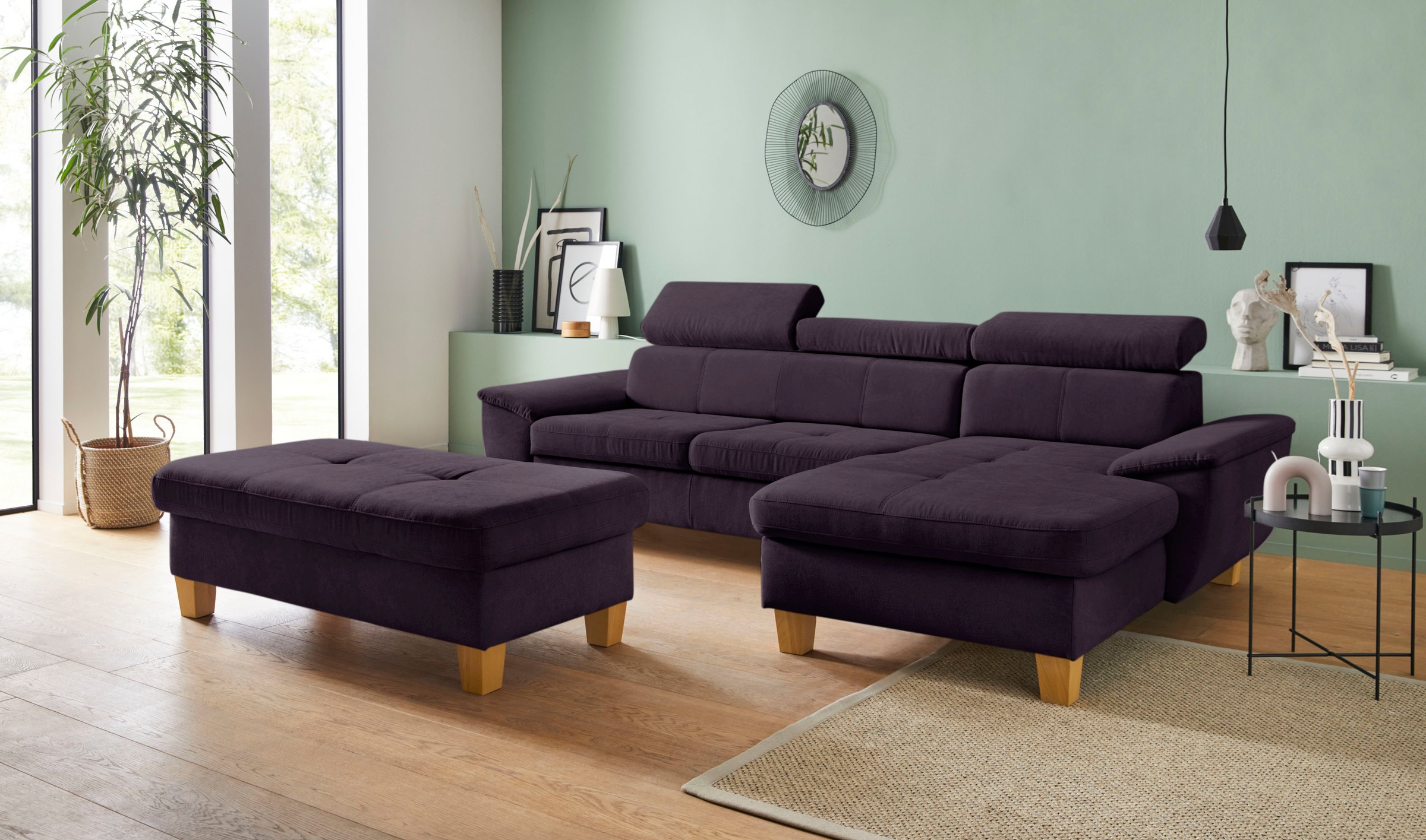 exxpo - sofa fashion Hocker »Enya Bankhocker mit Staufach unter der Sitzfläche«, schöne Detailverarbeitung
