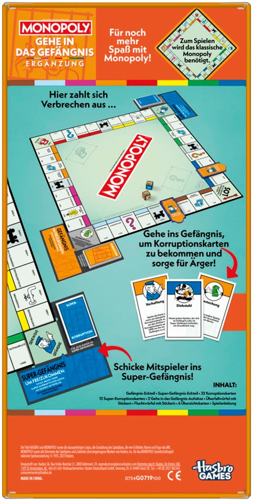 Hasbro Spiel »Monopoly Ergänzung: Gehe in das Gefängnis«