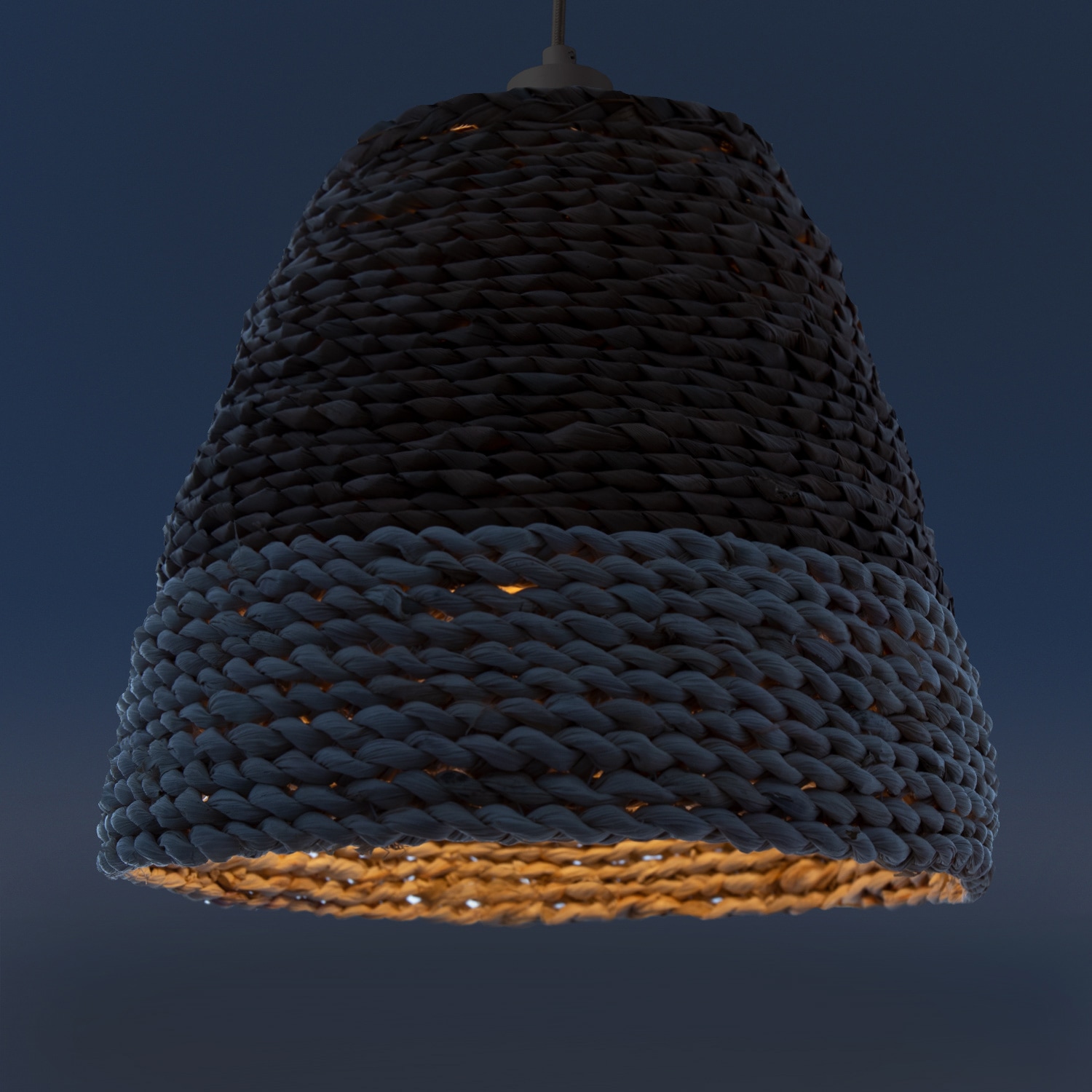 Paco Home Pendelleuchte »Basto«, 1 flammig, Leuchtmittel E27 | ohne Leuchtmittel, Deckenlampe LED Wohnzimmer Und Schlafzimmer, Gras, Deko E27