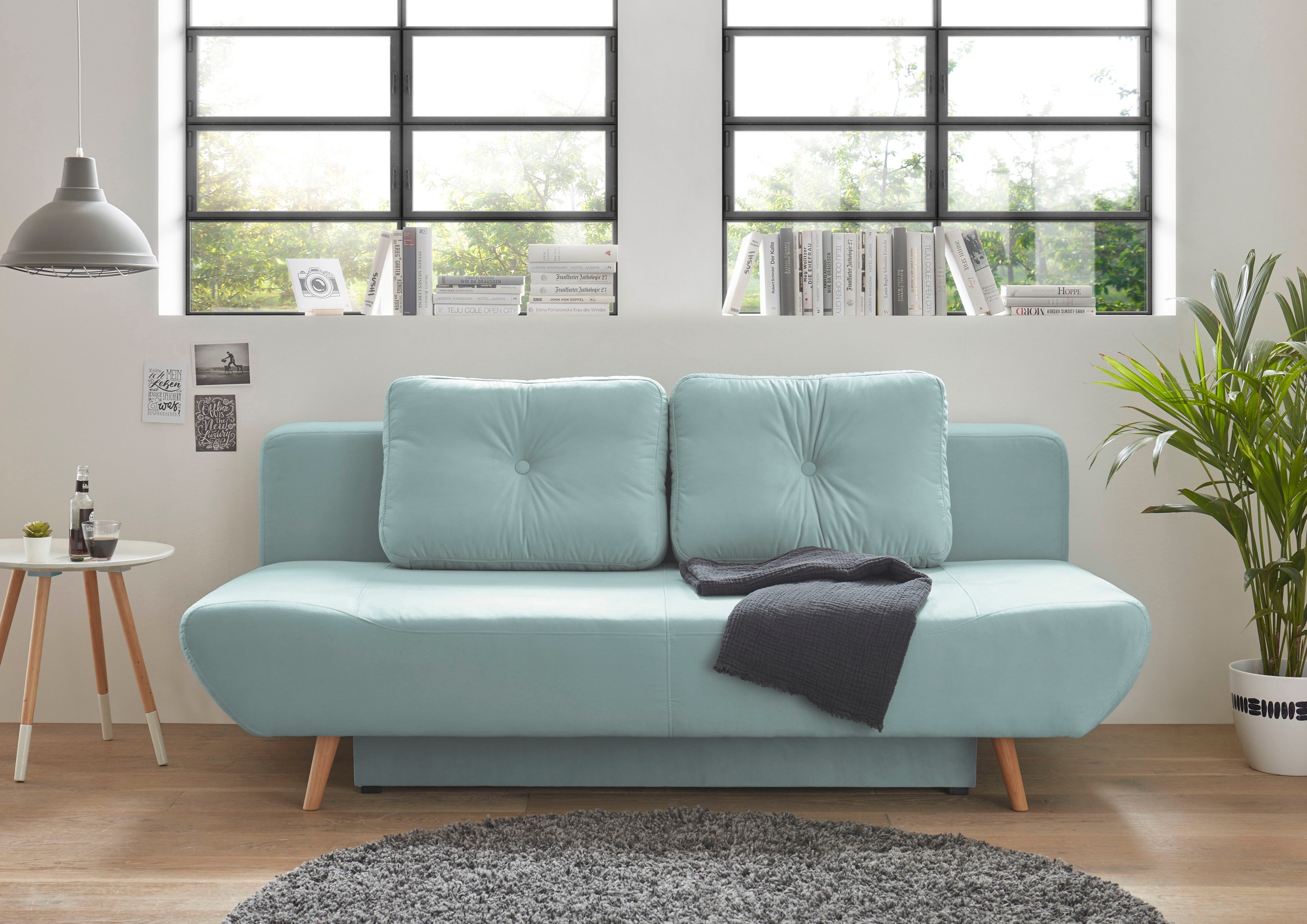 Home affaire Schlafsofa »Segmon« einfach in ein bequemes Bett umwandeln, in günstig online kaufen