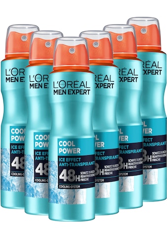 Deo-Spray »Deo Spray Cool Power 48h«, (Packung, 6 tlg.)