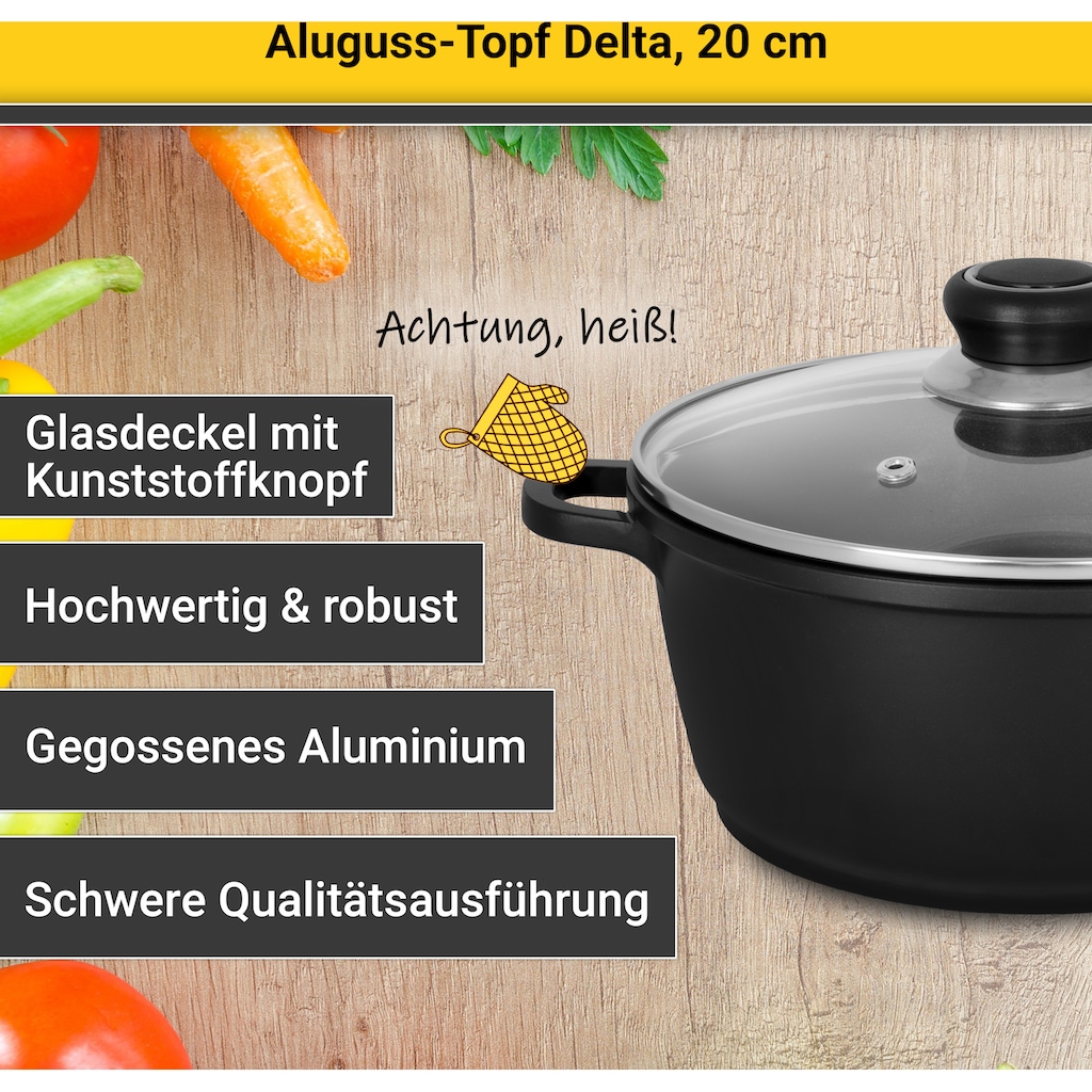 Krüger Fleischtopf »Delta«, Aluminiumguss