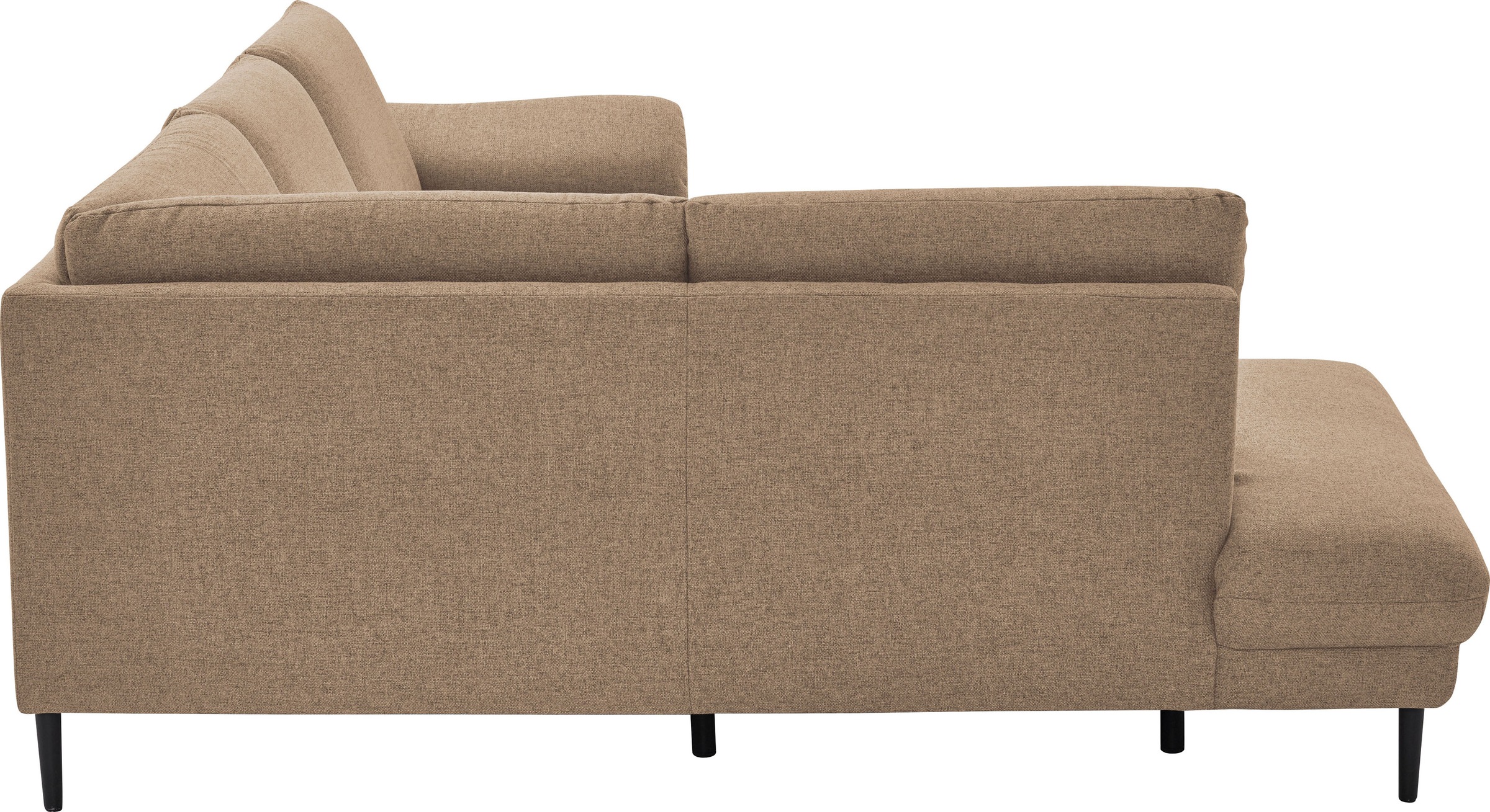 Places of Style Ecksofa »Sarsina: mit Tonnentaschen-Federkern, perfekt zum Entspannen L-Form«, inklusive 2 motorischen Relaxfunktionen mit Herz-Waage-Beschlag