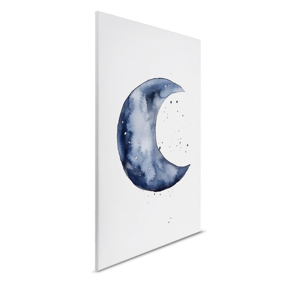 A.S. Création Leinwandbild »Blue Crescent - Wandbild Weiß Blau Keilrahmen K günstig online kaufen