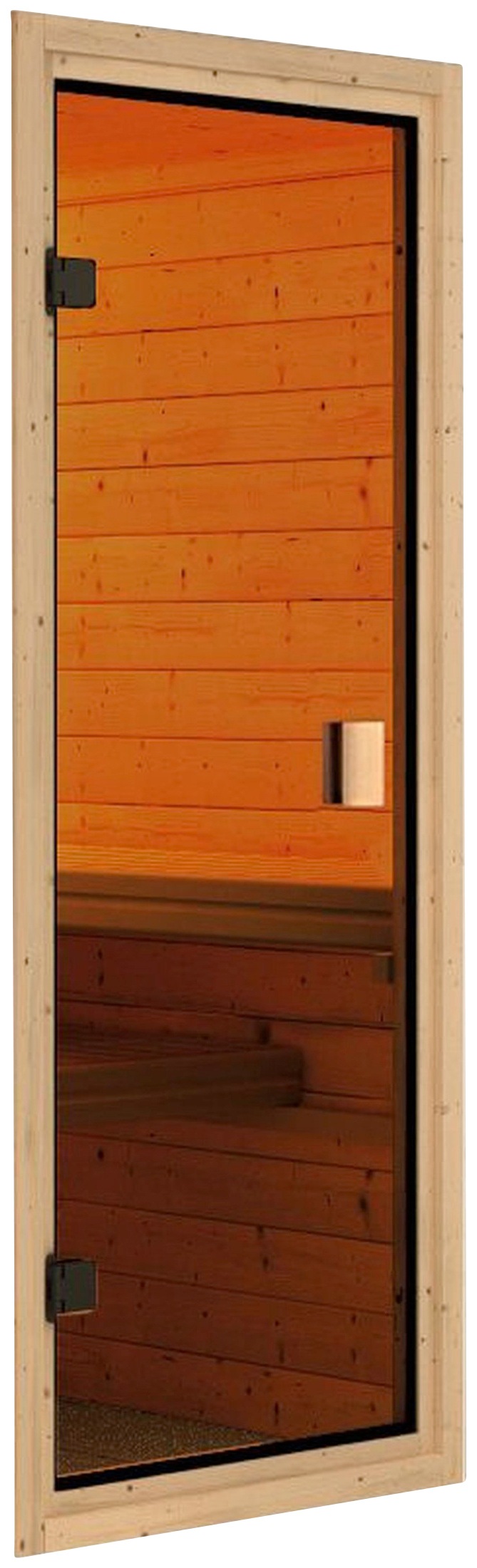 Karibu Sauna »Soraja«, 9-kW-Ofen mit integrierter Steuerung