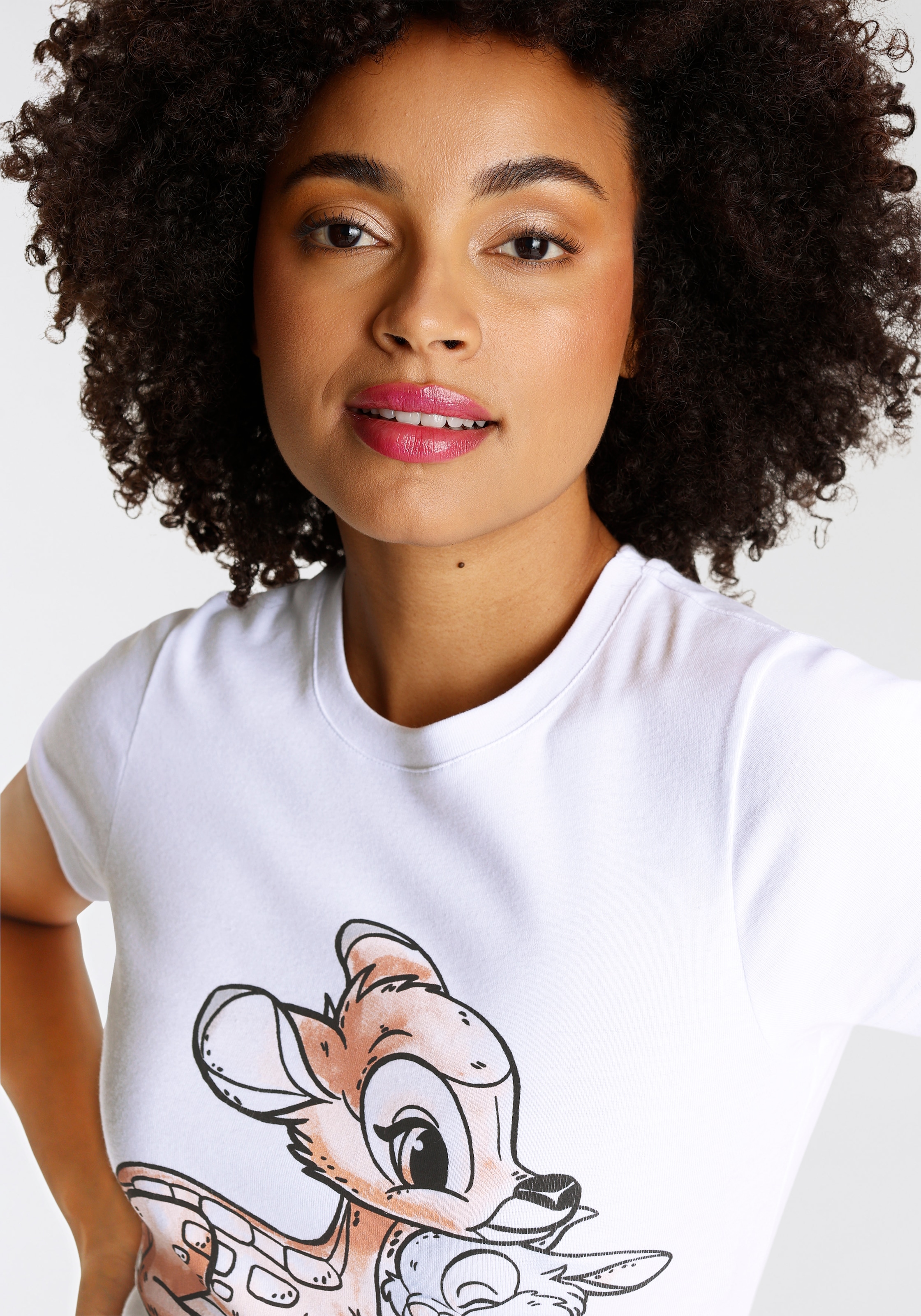 KangaROOS T-Shirt, Kurzarm, sehr figurbetonte Passform, aus Baumwolle