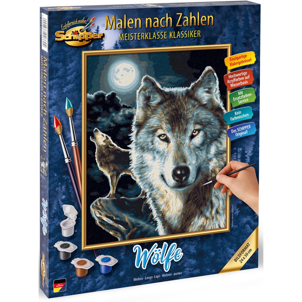 Schipper Malen nach Zahlen »Meisterklasse Klassiker - Wölfe«