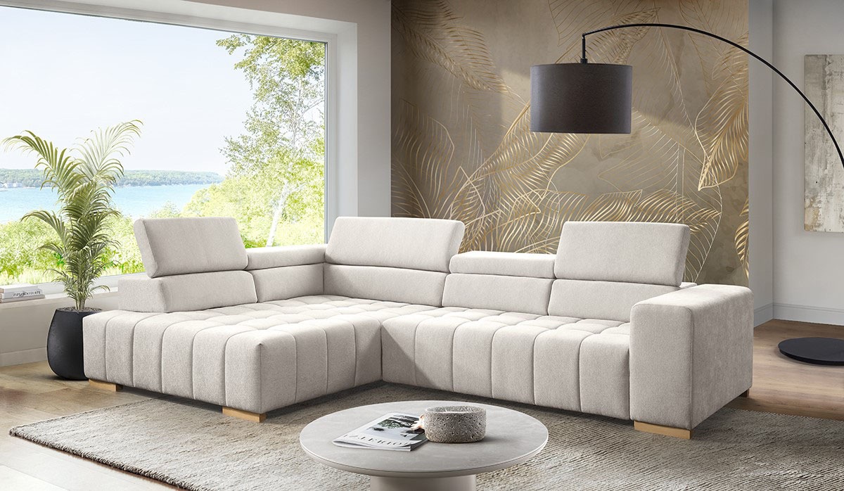 exxpo - sofa fashion Ecksofa »Elianos, hoher Sitzkomfort, aufwendige Kreuzs günstig online kaufen
