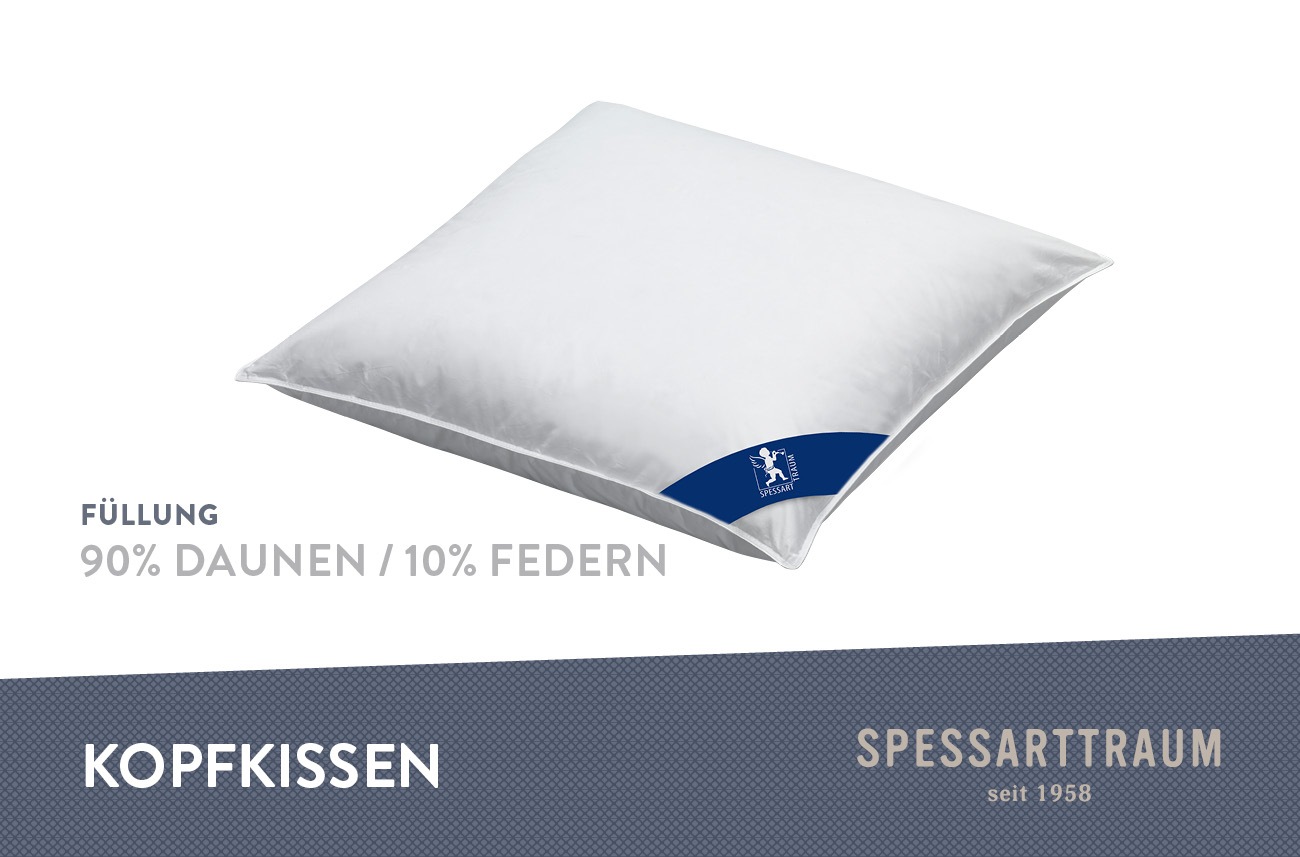 SPESSARTTRAUM Daunenkissen »FIRST CLASS«, Füllung: 90% Daunen, 10%Federn, B günstig online kaufen