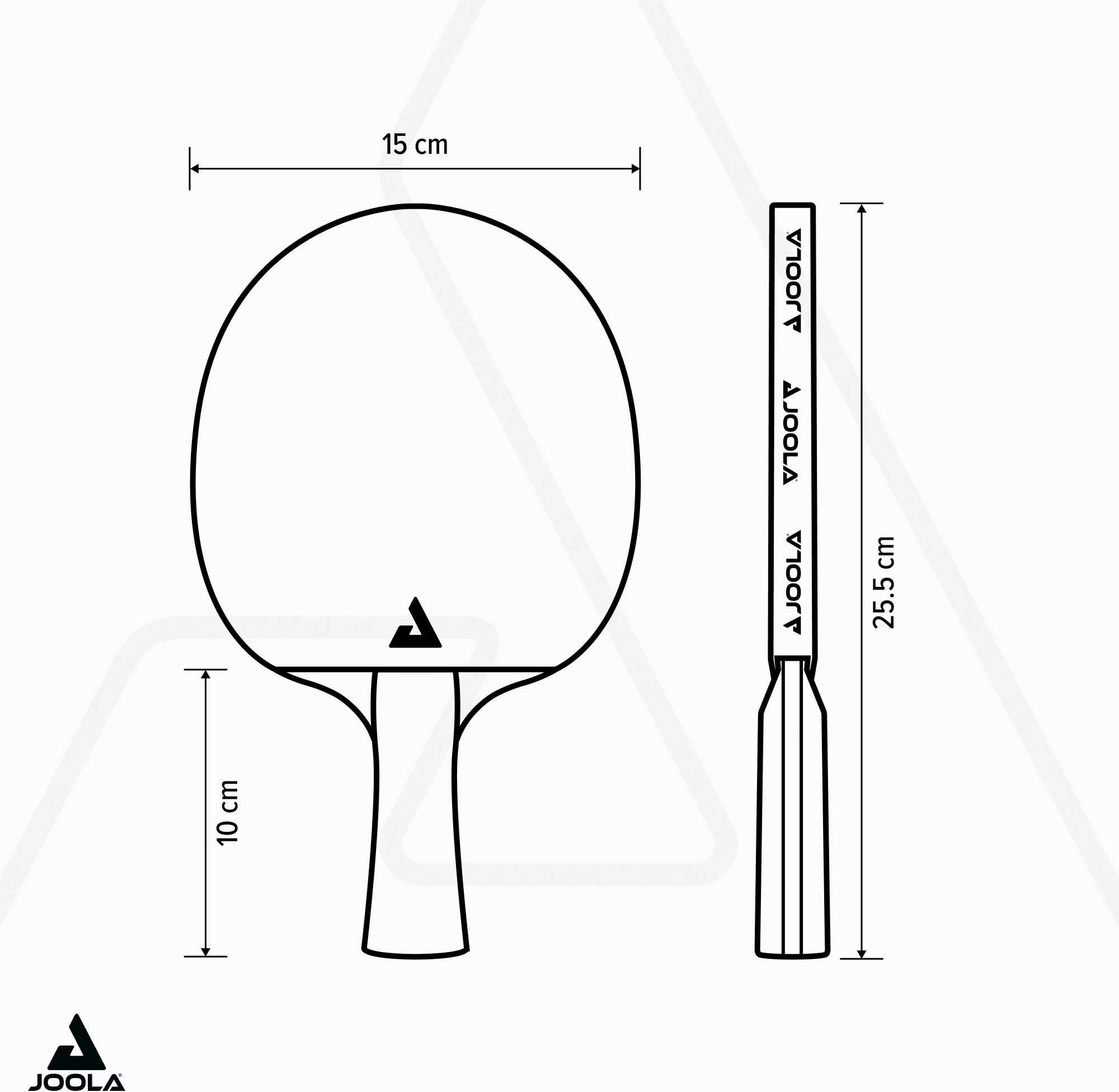 Joola Tischtennisschläger »TT-Set Duo Carbon«, (Set, mit Bällen-mit Schlägerhülle)