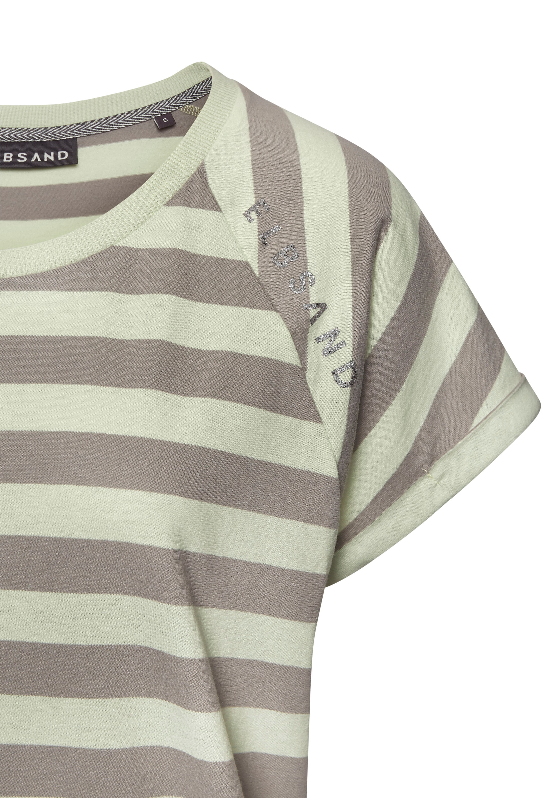 Elbsand T-Shirt »Calisa«, mit Streifenmuster, sportliches Kurzarmshirt aus Baumwoll-Mix