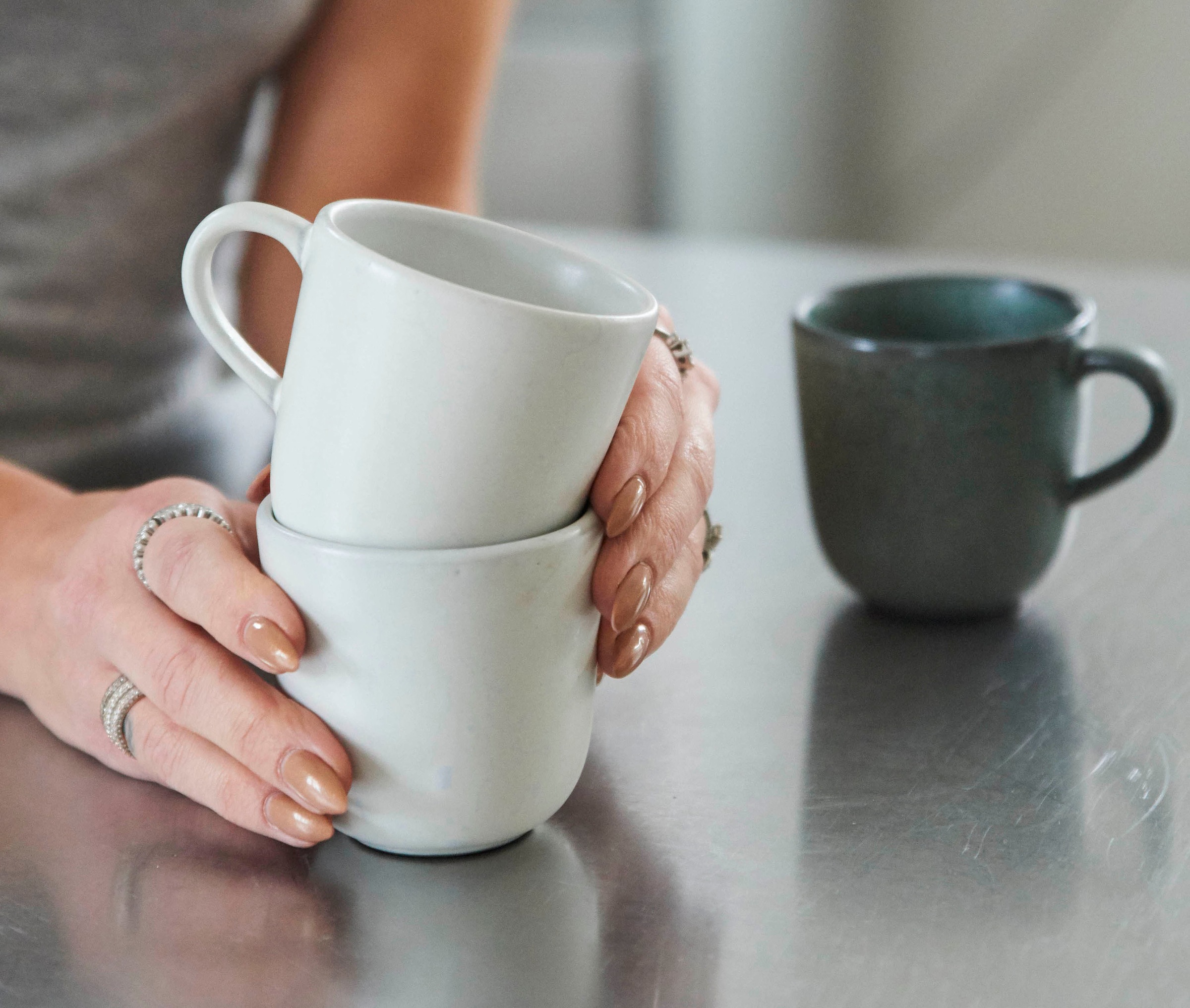 3. Bild von aida RAW Tasse »RAW Arctic White«, (Set, 6 tlg.)