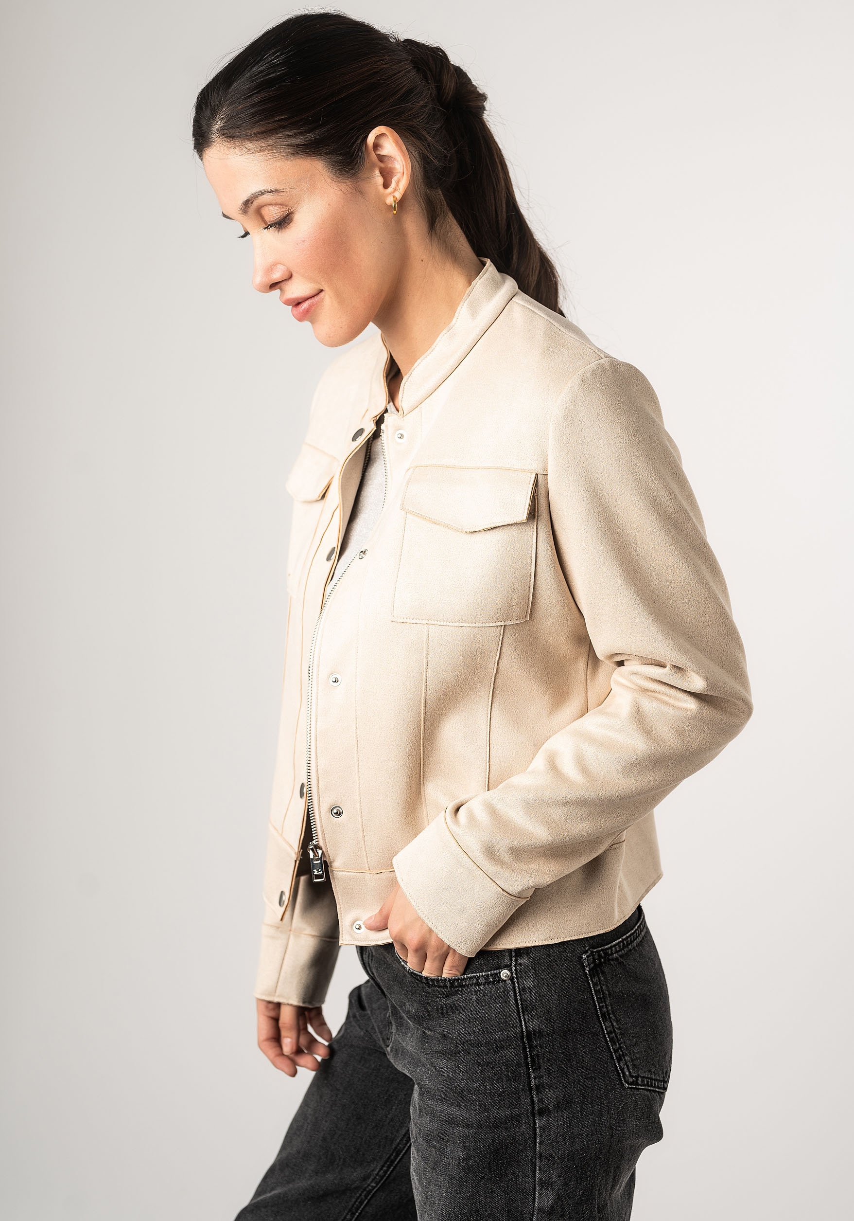 Mauritius Lederimitatjacke »2Wmaryama«, in Unifarbe