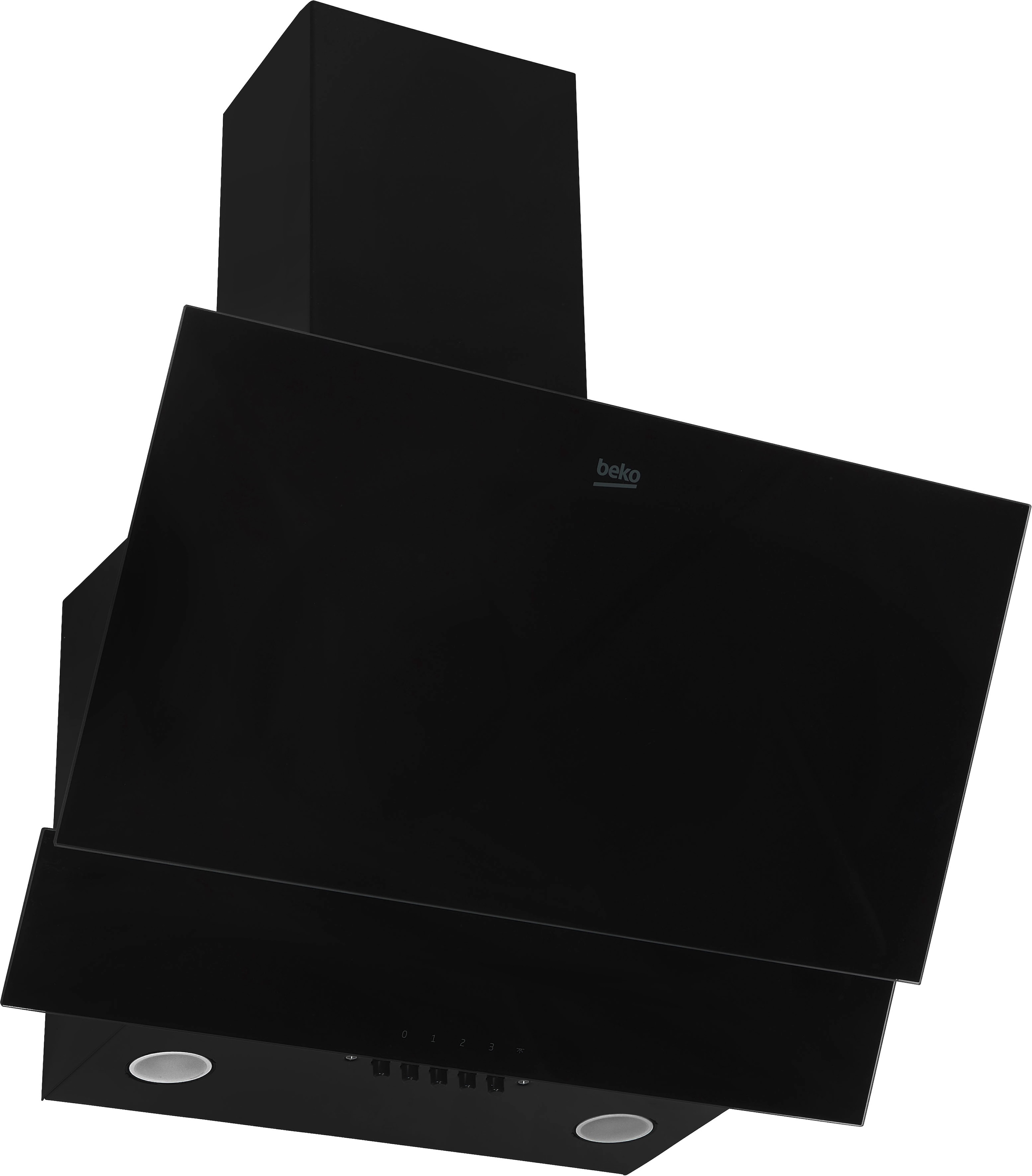 BEKO Kopffreihaube »BHCA62422BBH« Schwarz Metallfettfilter