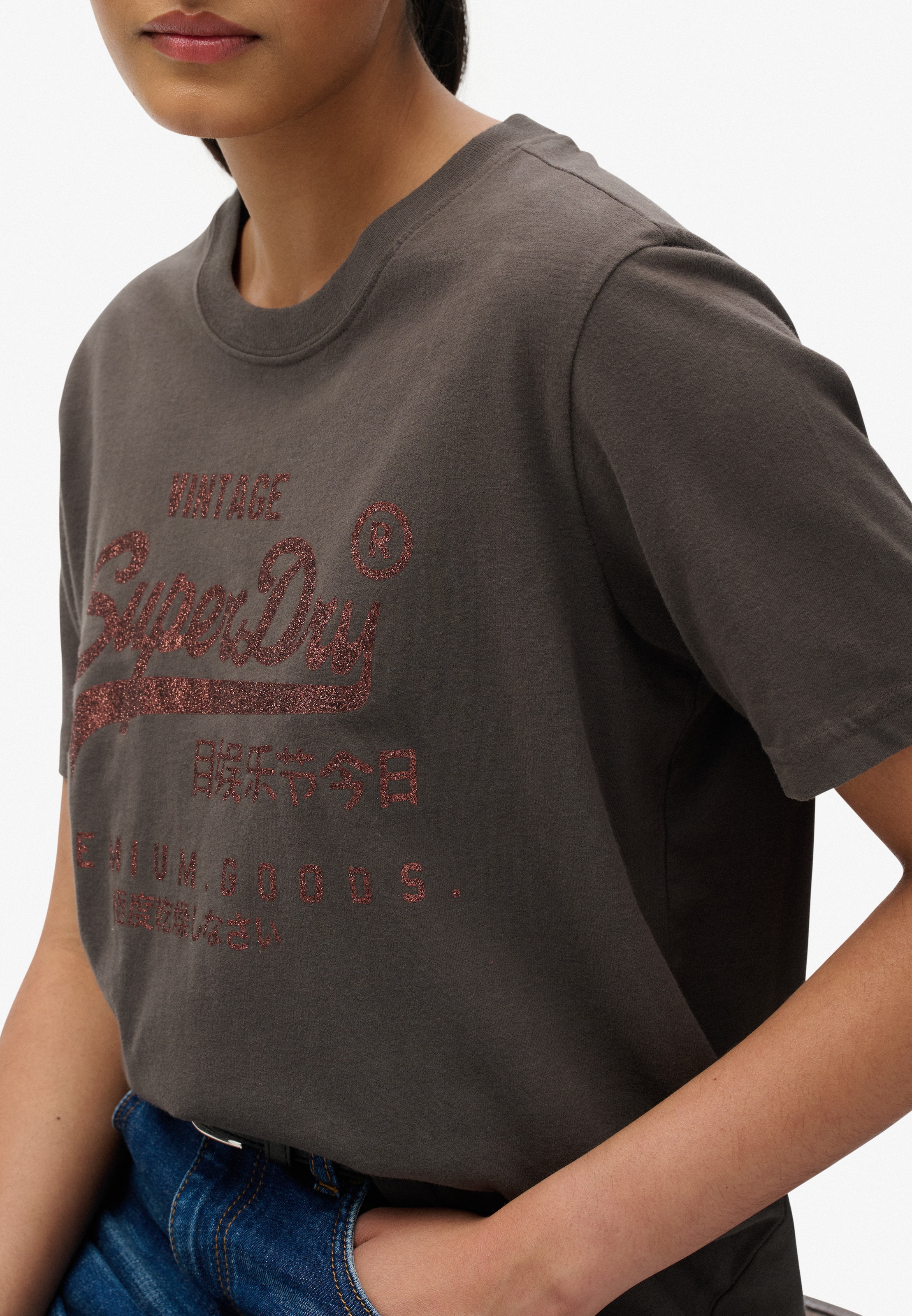 Superdry Print-Shirt »EMBELLISHED VL RELAXED TEE«