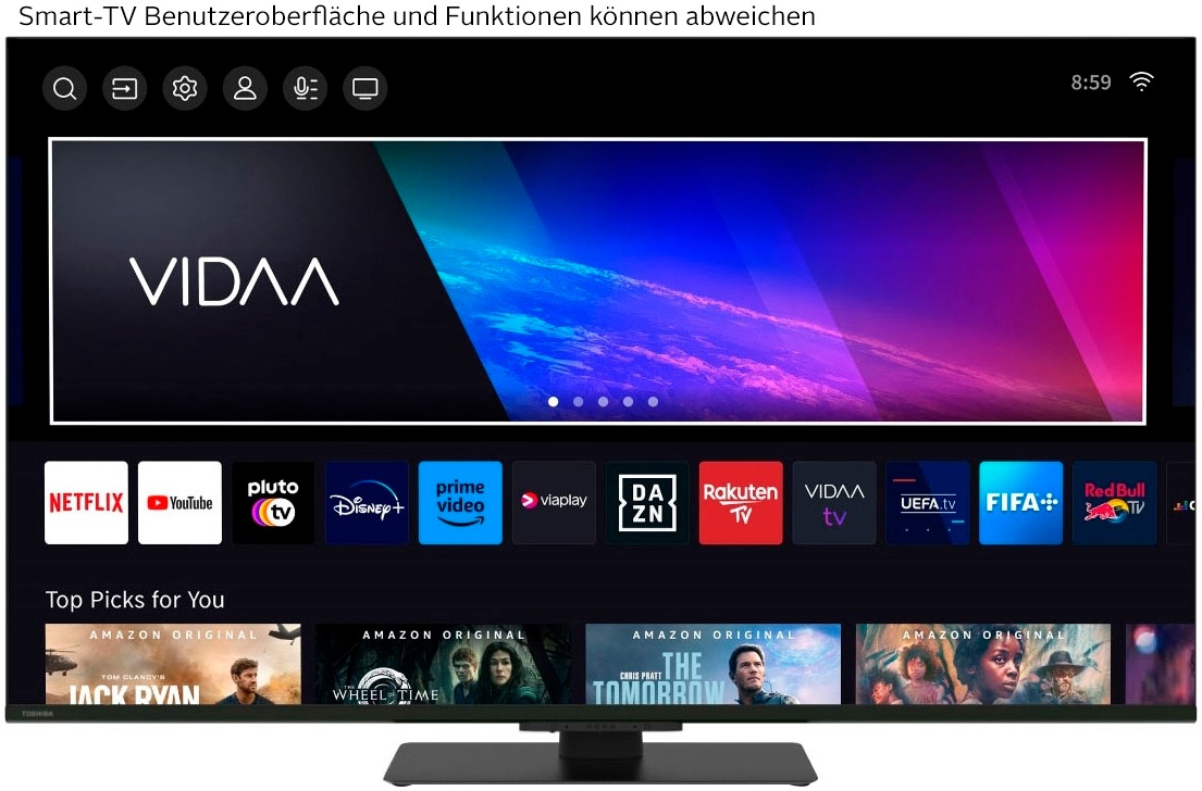 Toshiba DLED-Fernseher »43UV6F63DA«, 4K Ultra HD, Smart-TV