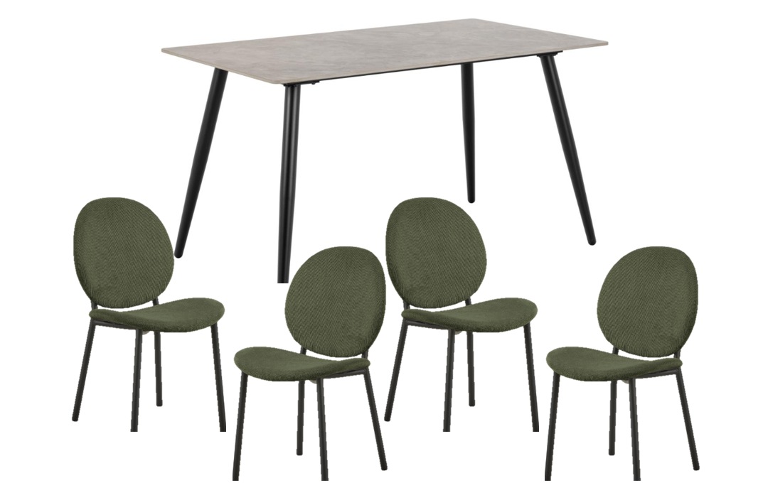 ACTONA GROUP Esszimmer-Set »Essgruppe, Speisetisch mit Stühlen«, (Komplett- günstig online kaufen