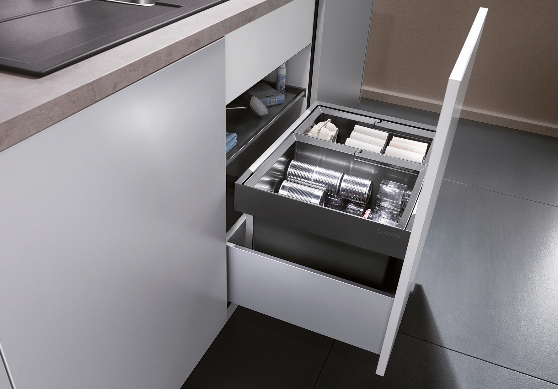 Blanco Mülltrennsystem »Flexon II 50/2«, 2 Behälter, Kunststoff, Stahlblech günstig online kaufen
