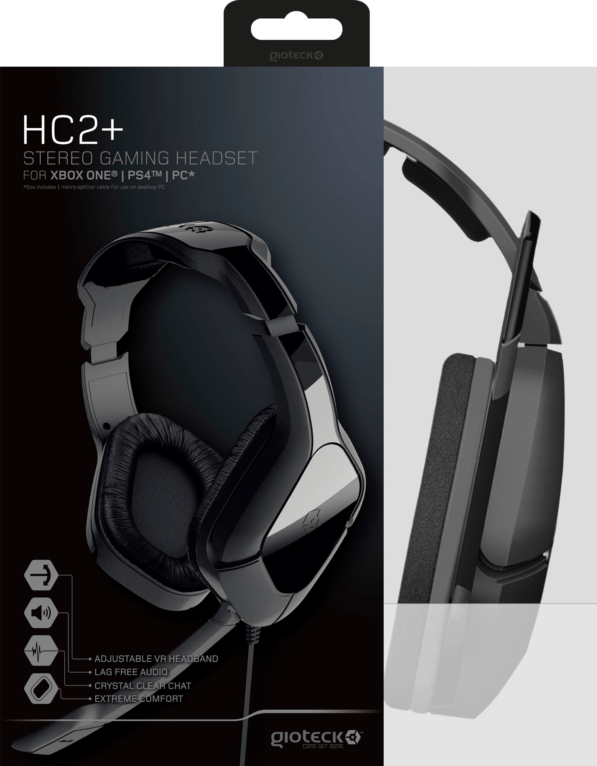 Gioteck Gaming-Headset »Gioteck GI018401 HC2+«, Mikrofon abnehmbar-Noise-Cancelling  auf Rechnung bestellen