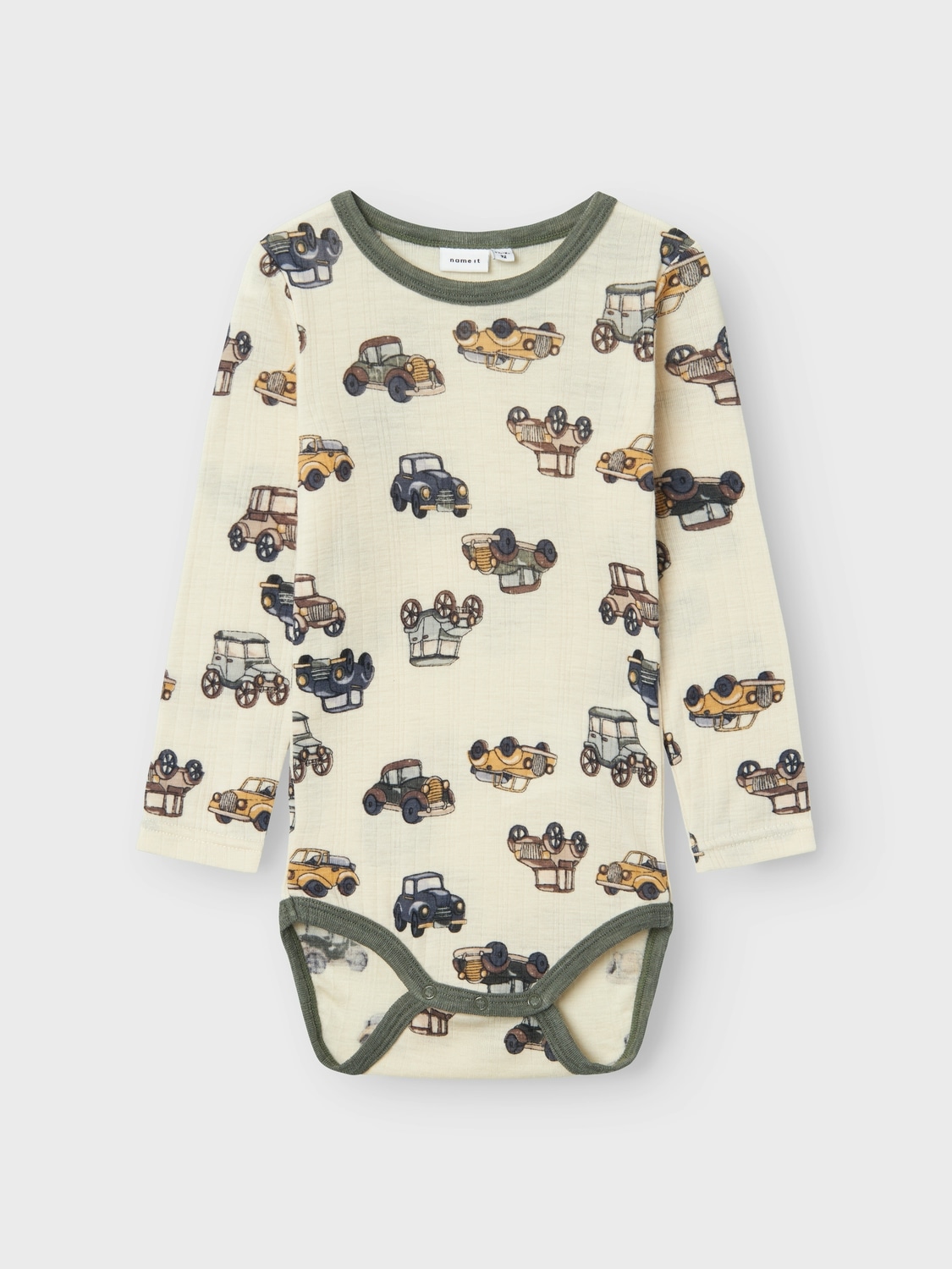 Name It Langarmbody »NMMWANG WOOL NEEDLE LS BODY NOOS«, aus reiner Merinowolle