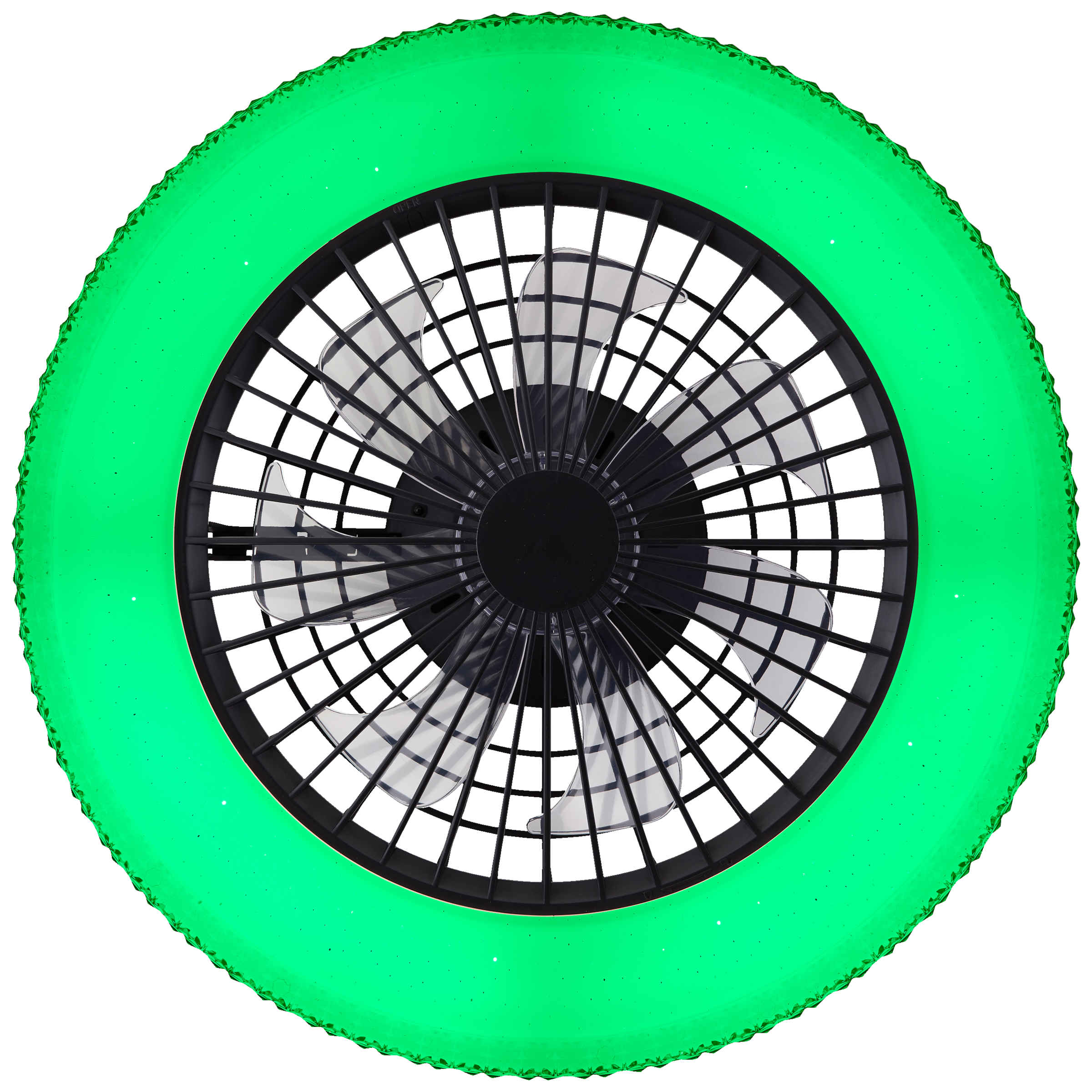 Brilliant LED Deckenleuchte »Badria«, mit Ventilator, 49 cm, digitales RGB, 4700 lm, dimmbar, 3000-6500 K