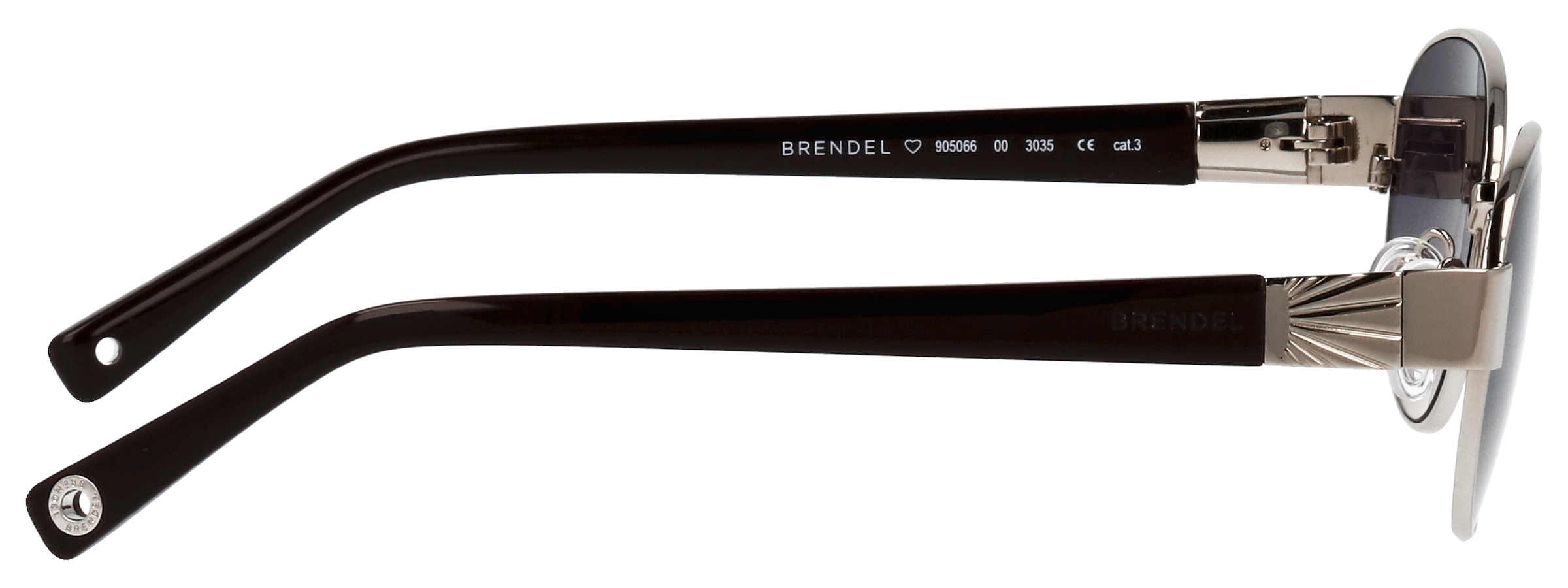 BRENDEL eyewear Sonnenbrille »Modell 905066« Form Oval, Logoschriftzug auf Bügel, Metallfassung