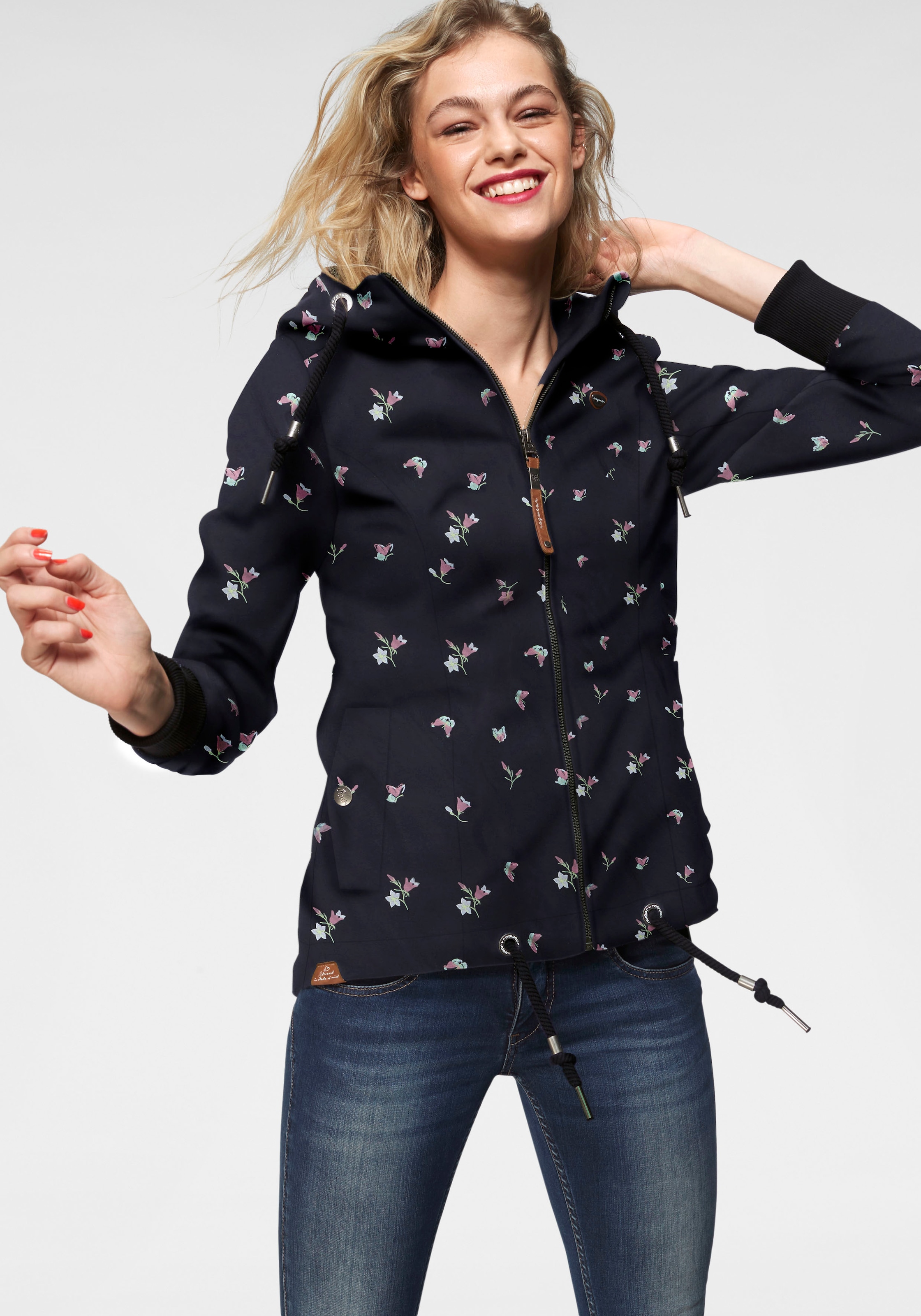 Ragwear Outdoorjacke »DANKA« mit Kapuze Urban Streetwear- Übergangs-Style mit Kapuze