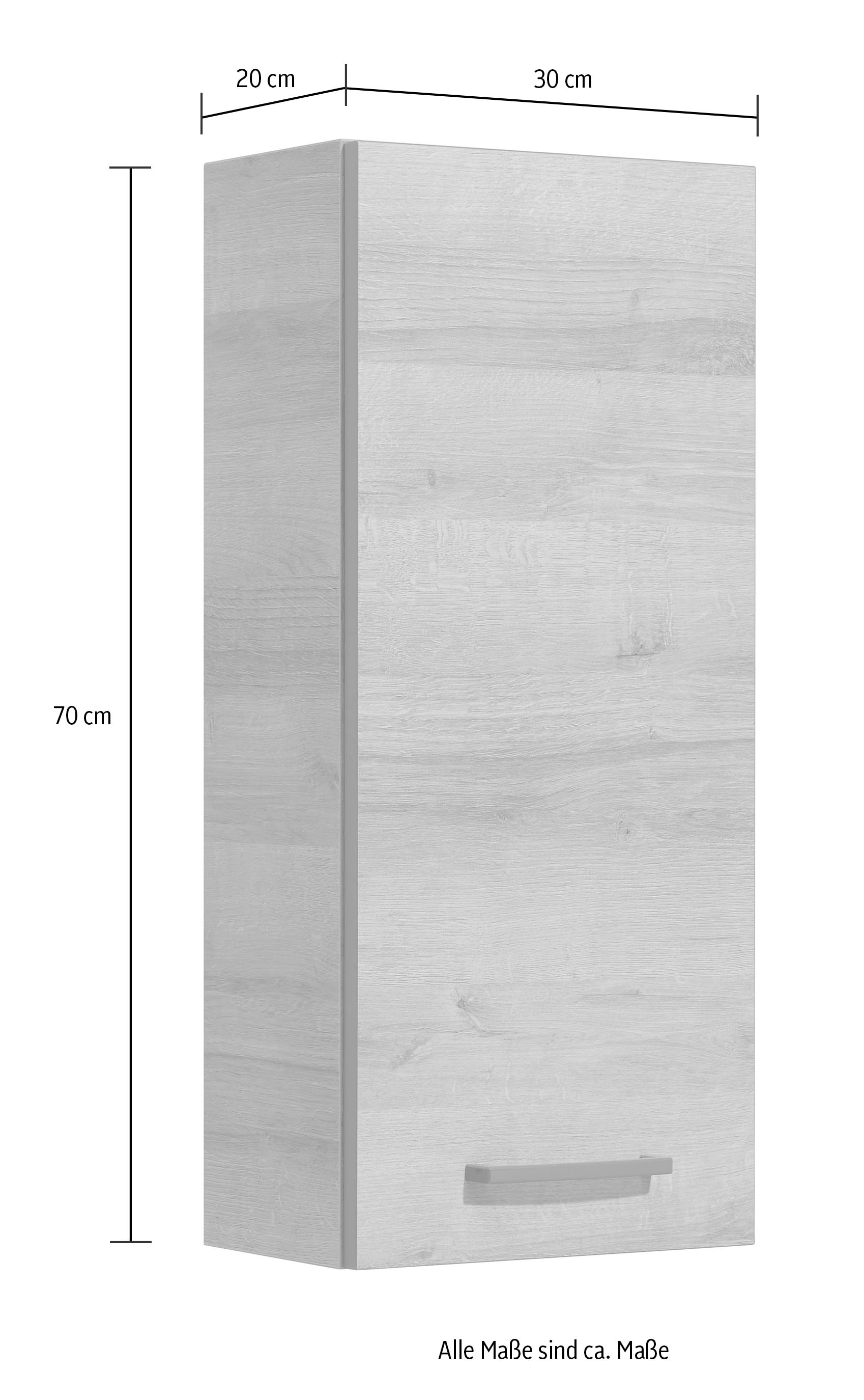 Saphir Badmöbel-Set »Quickset 919 5-teilig, Waschbeckenunterschrank mit LED-Spiegel«, (5 St.), Hochschrank, Unterschrank, Hängeschrank, inkl. Türdämpfer, 6 Türen