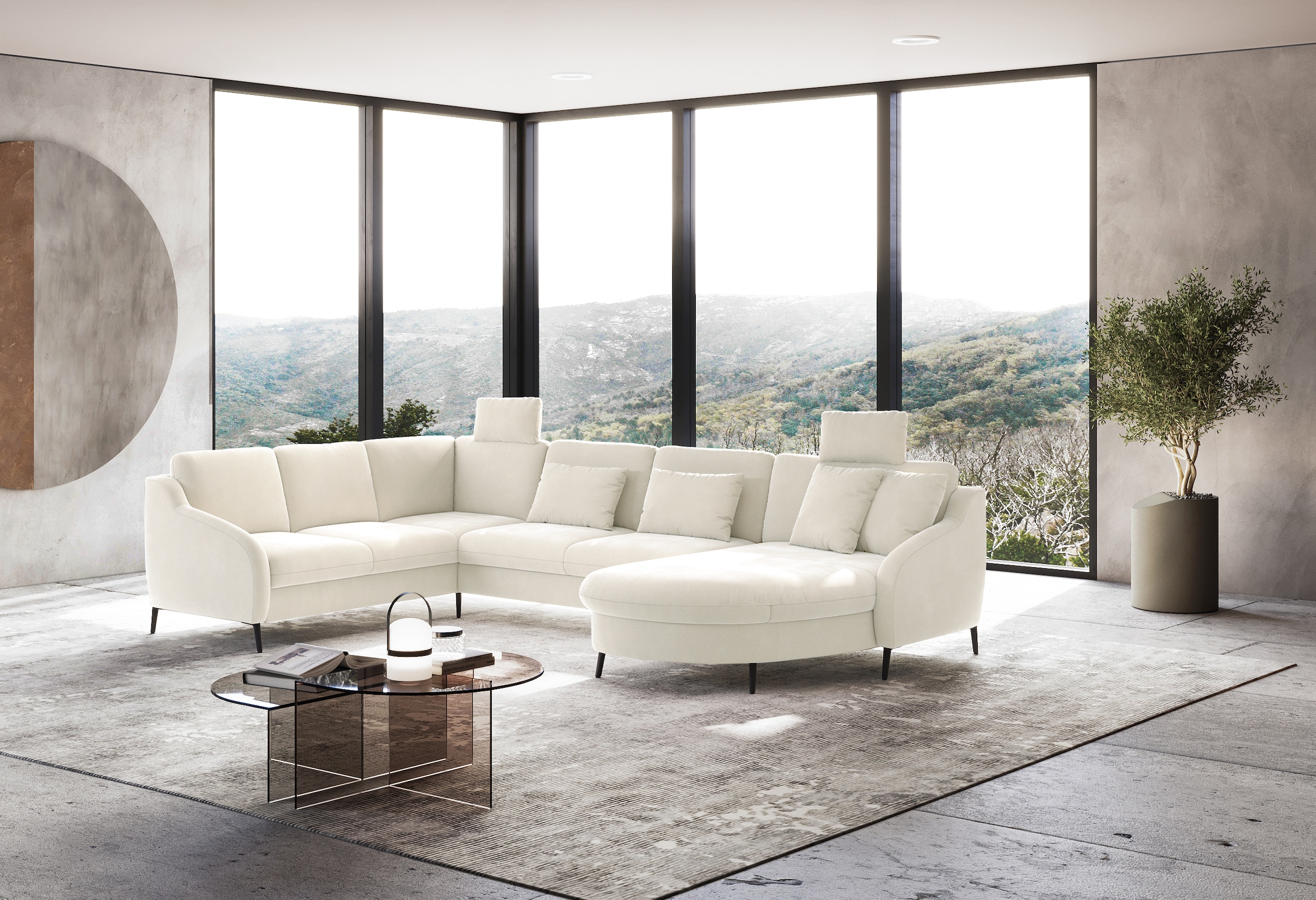 sit&more Wohnlandschaft »Soul U-Form«, wahlweise mit Bettfunktion und Schubkasten