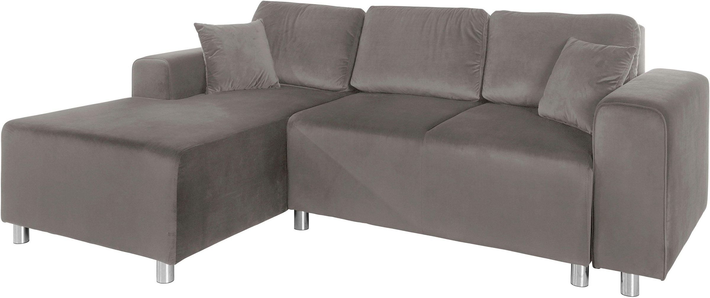 Guido Maria Kretschmer Home&Living Ecksofa »Györ«, L-Form, wahlweise mit Bettfunktion und Bettkasten incl. 2 Zierkissen