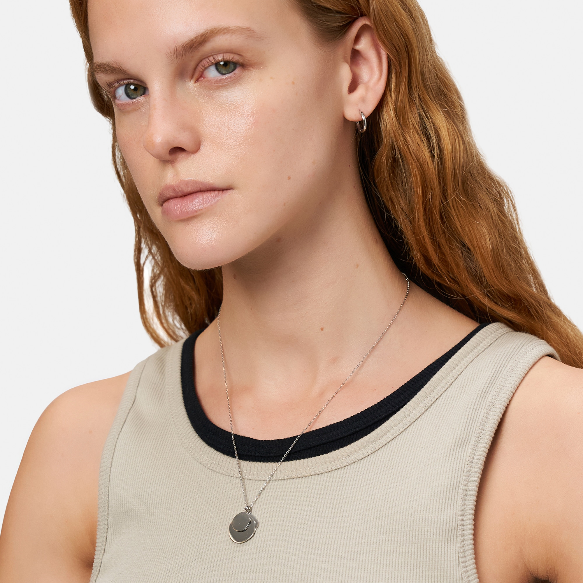Liebeskind Berlin Paar Creolen »Schmuck Geschenk Edelstahl Ohrringe The Organic Treasure«, Einhänger abnehmbar