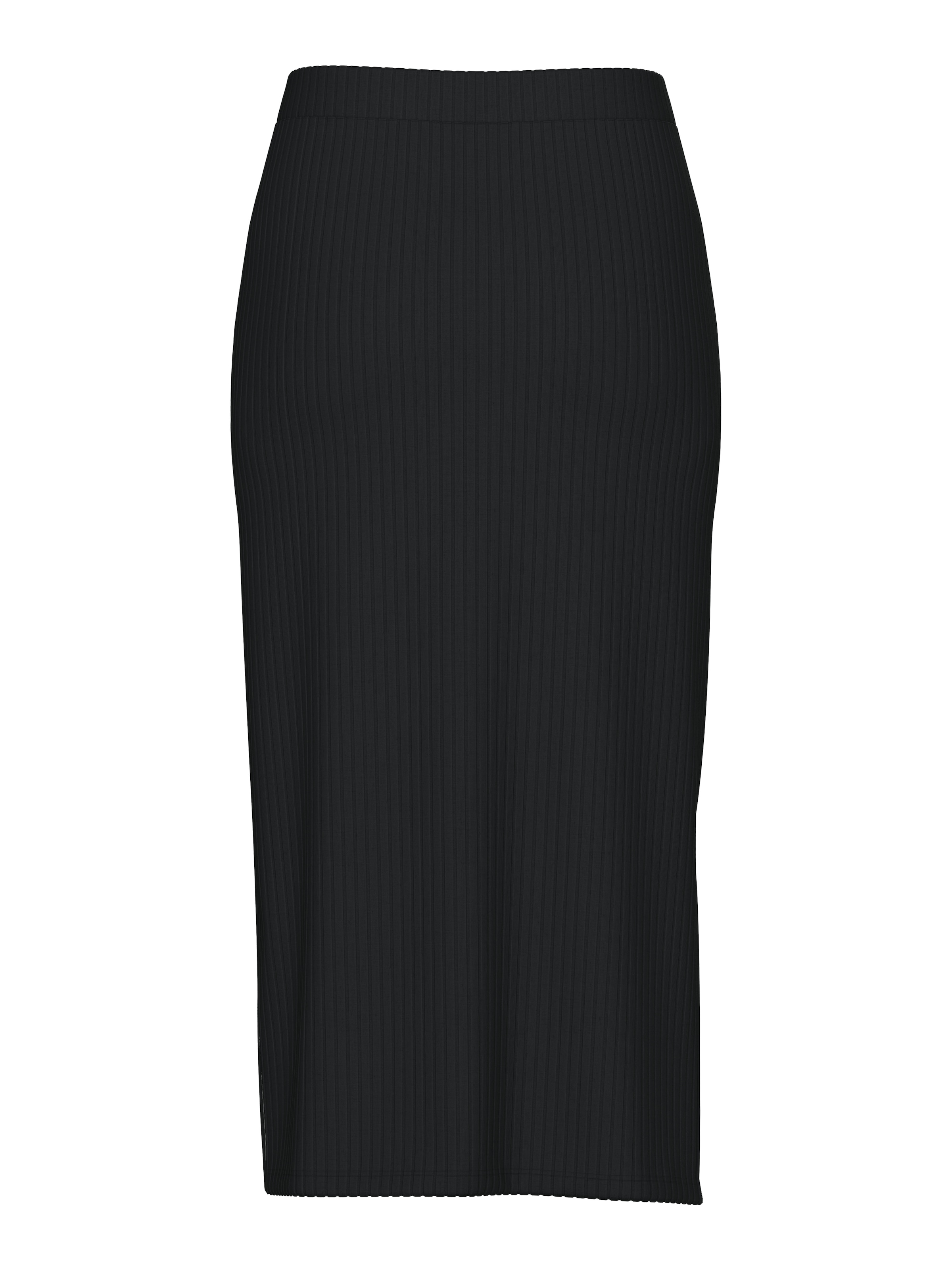 pieces Midirock »PCKYLIE MW MIDI SKIRT NOOS« gerippte Jersey-Ware