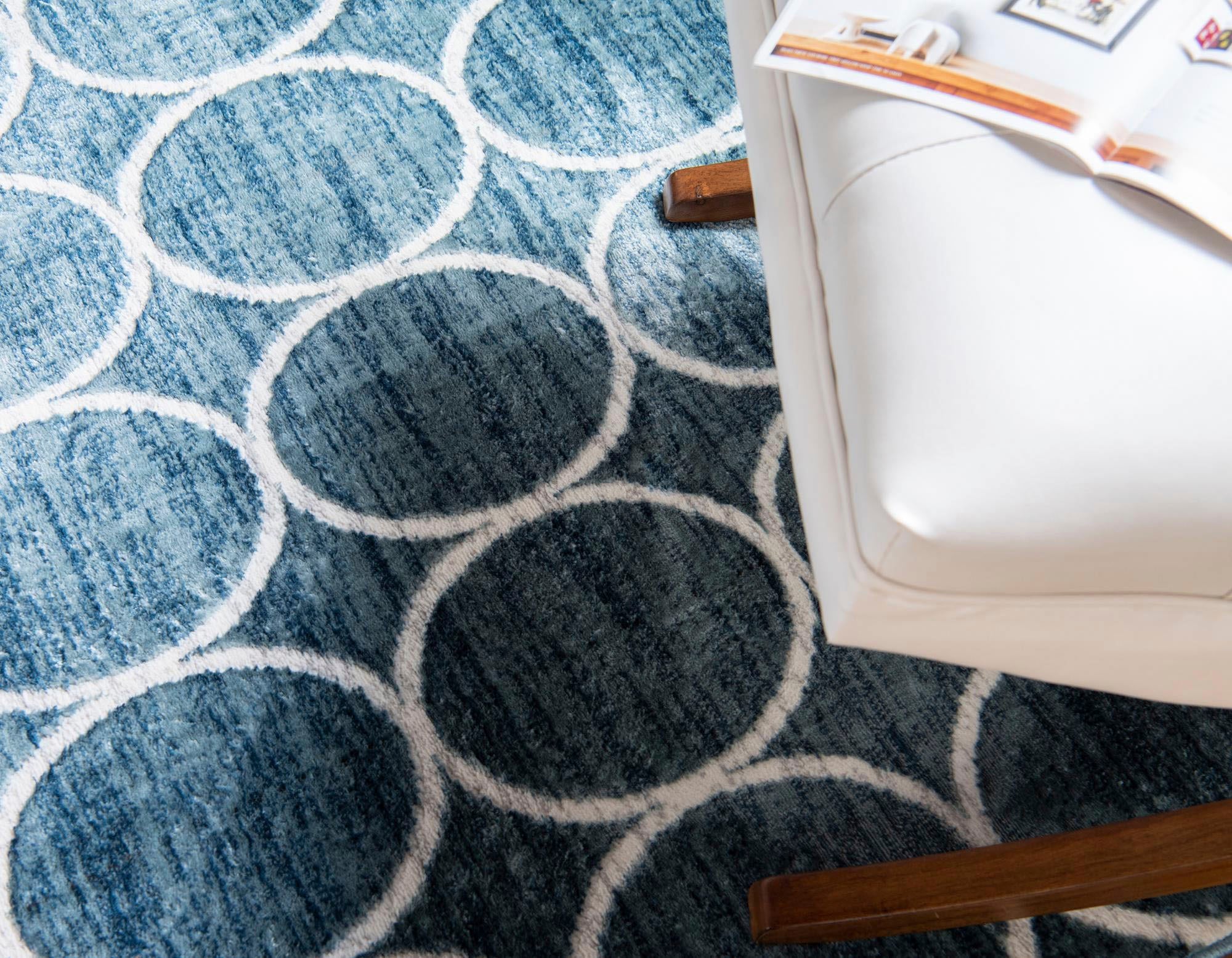 Myflair Möbel & Accessoires Teppich »Titan Trellis Lagerräumung«, rechteckig, 13 mm Höhe, Kurzflor, gewebt, modernes Design, Motiv Kreise