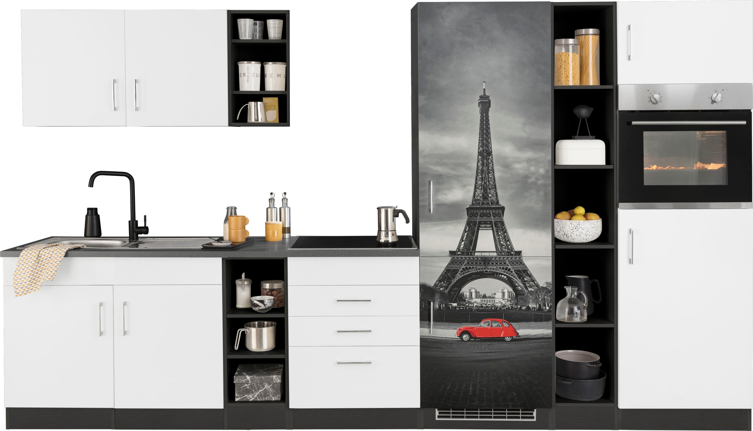 KOCHSTATION Küchenzeile »KS-Paris – Küchen mit einzigartigen Fotomotiven au günstig online kaufen