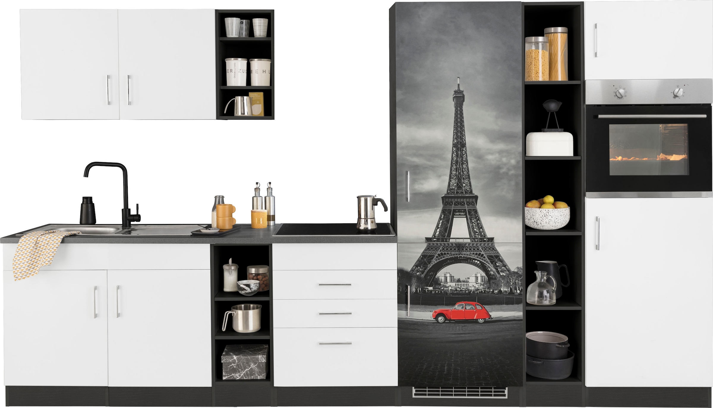 KOCHSTATION Küchenzeile »KS-Paris«, ohne E-Geräte, Breite 340 cm günstig online kaufen