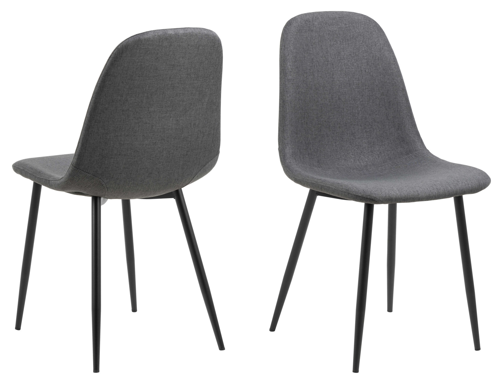 ACTONA GROUP Esszimmer-Set »Essgruppe, Speisetisch mit Stühlen«, (Komplett-Set, 5 St., 1x Tisch + 4x Stühle), Rechteckig Esstisch+4x Stühle, grau keramik, dunkelgrau,140x80x75cm