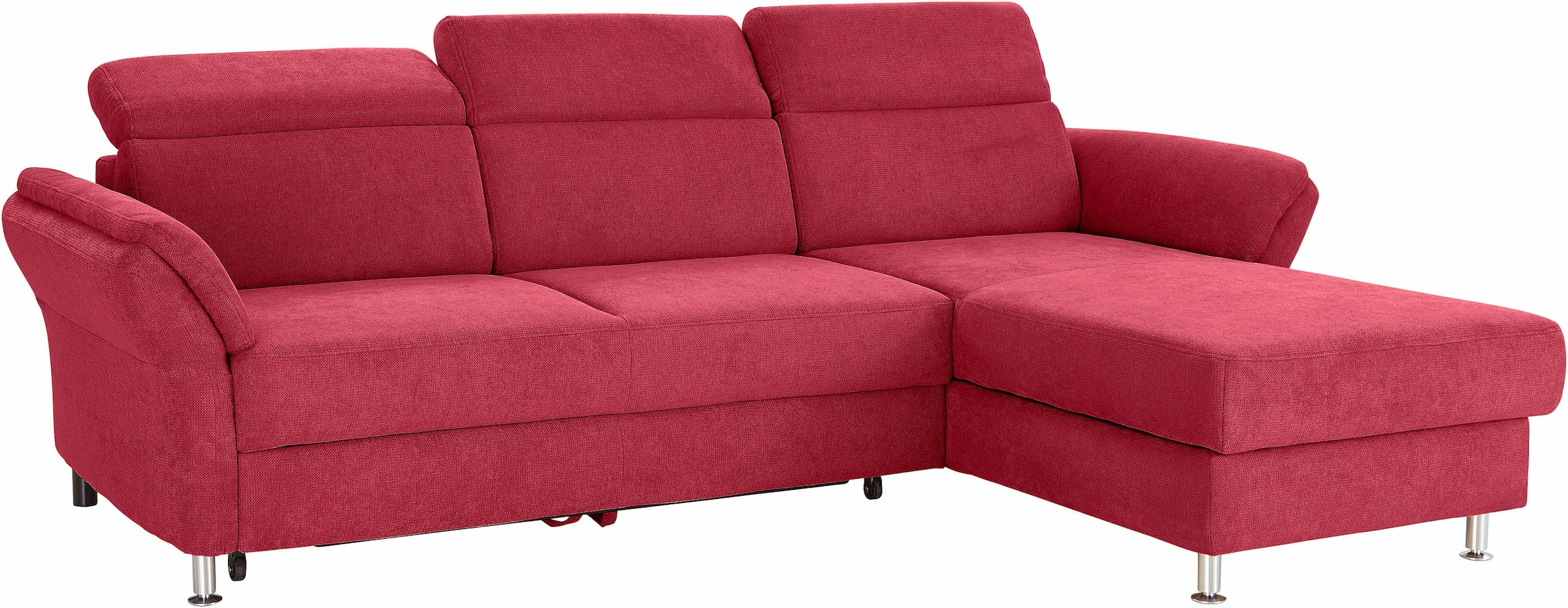 sit&more Ecksofa »Avignon L-Form«, Kopfteilverstellung, wahlweise mit Bettfunktion und Bettkasten