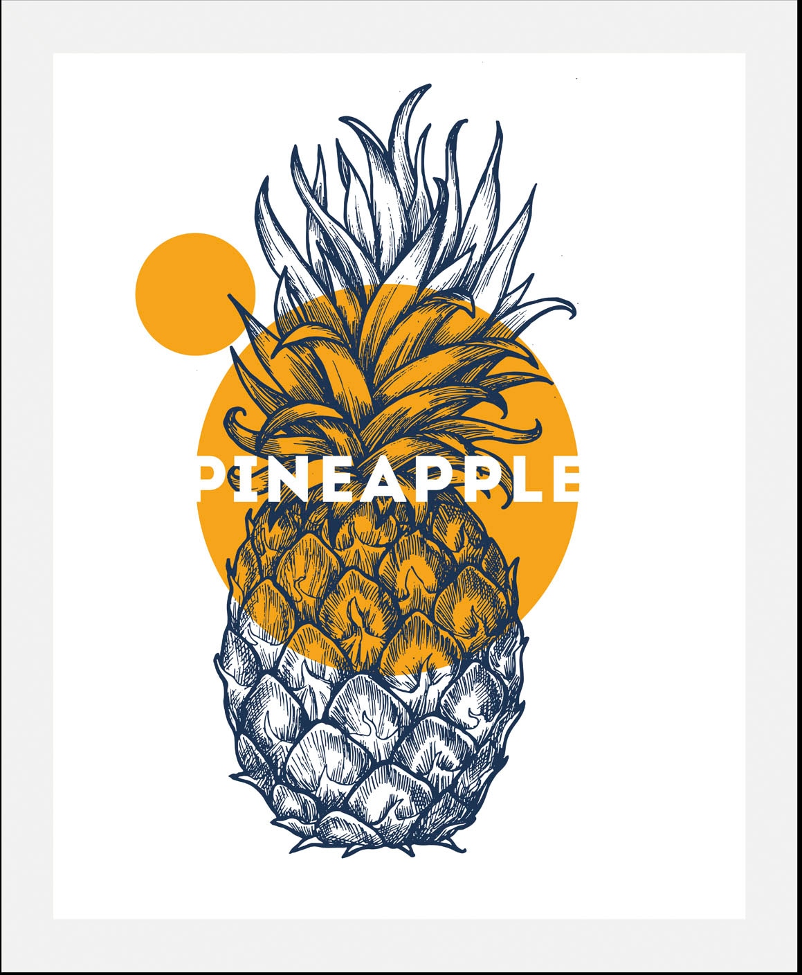 queence Bild "Pineapple", (1 St.), gerahmt günstig online kaufen