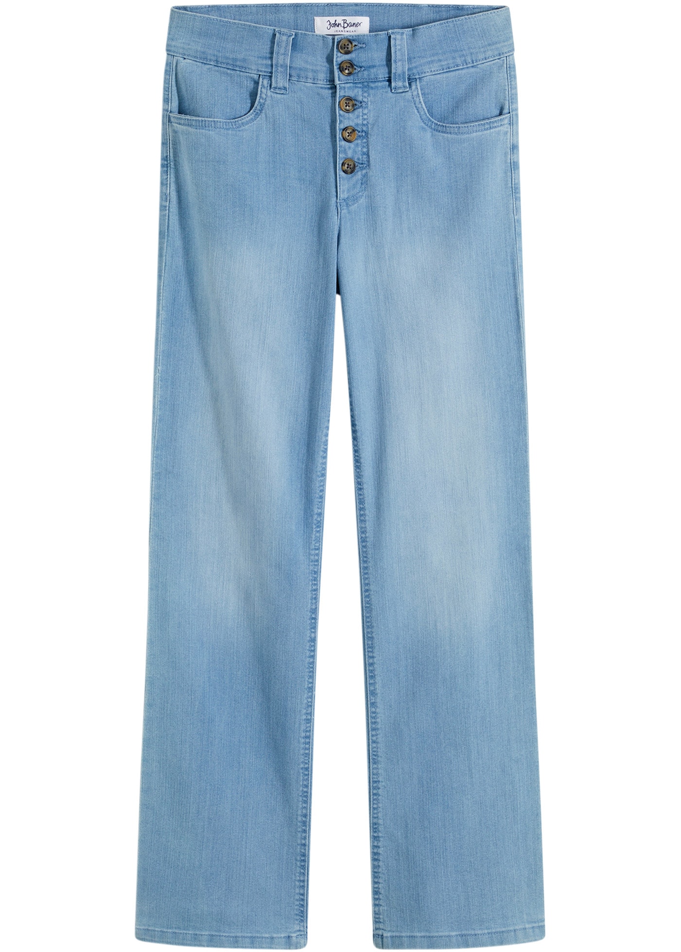 bonprix Straight-Jeans »Straight-Jeans High Waist, Stretch«, Straight-Jeans High Waist, Stretch
