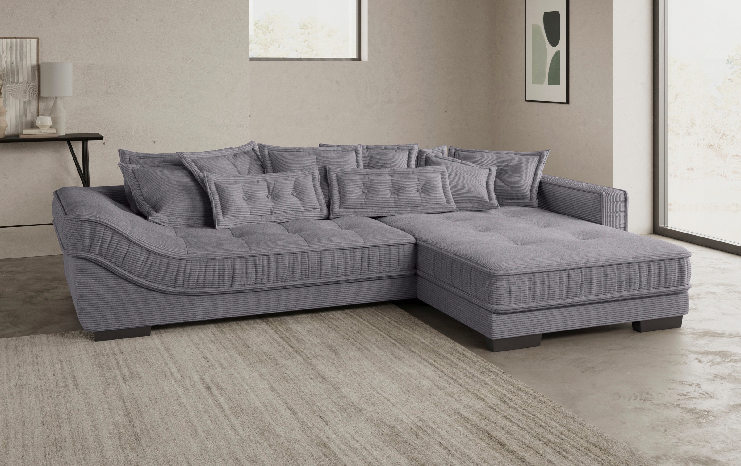 Mr. Couch Ecksofa »Diwan II, L-Form«, Wahlweise mit Kaltschaumpolsterung bis 140 kg belastbar