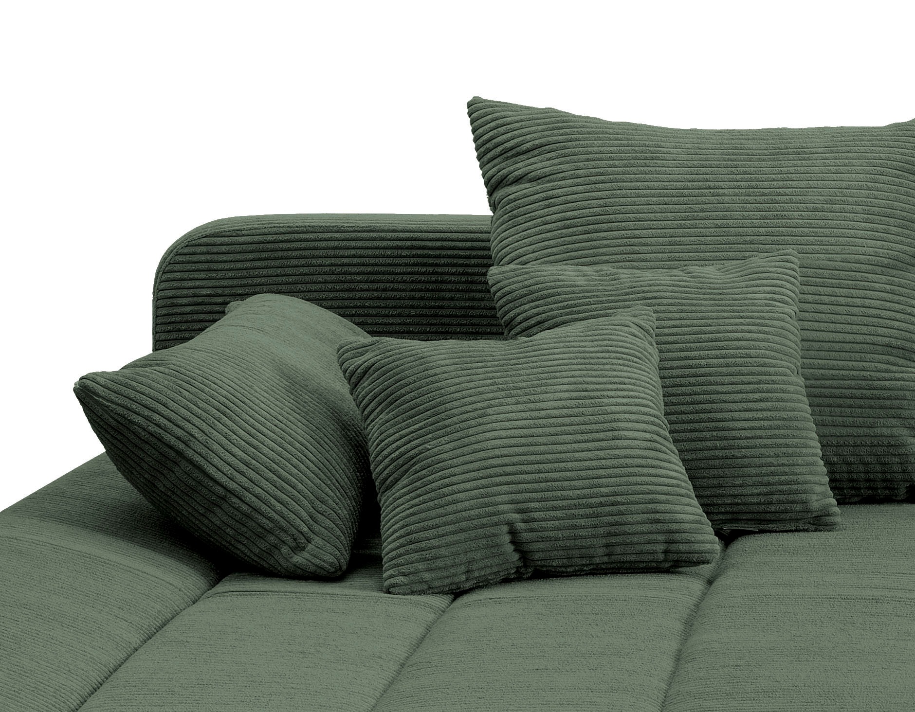 INOSIGN Ecksofa »Imola elegant und bequem, aktuelle Steppung im Sitz, L-Form«, wahlweise mit Bettfunktion