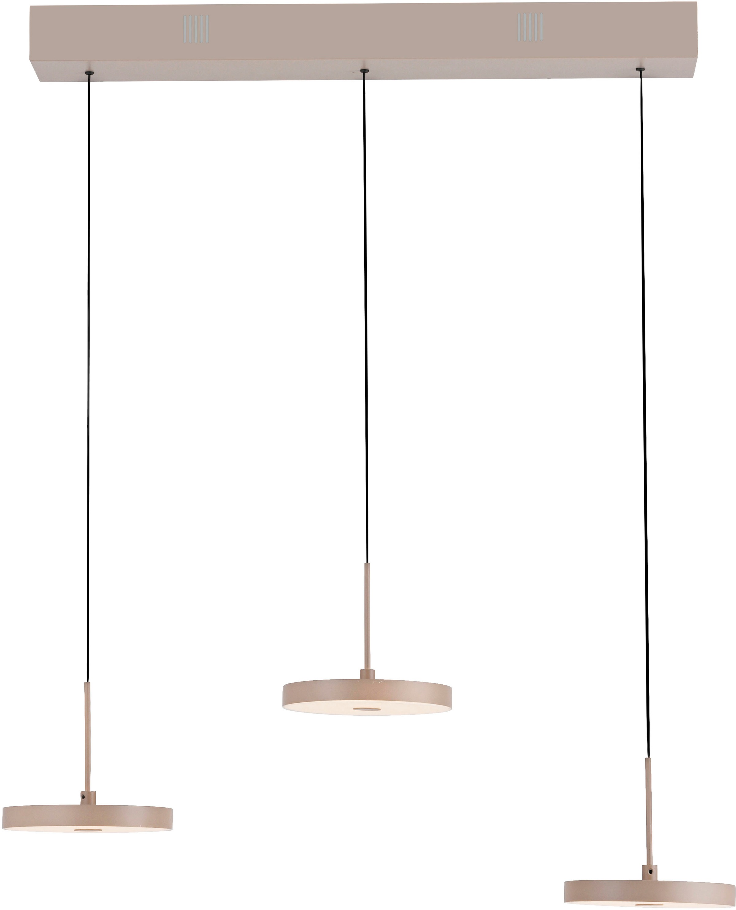 JUST LIGHT LED Deckenleuchte »PLATA« LED-Board 1 Stk. Warmweiß 3-Stufen Dim günstig online kaufen