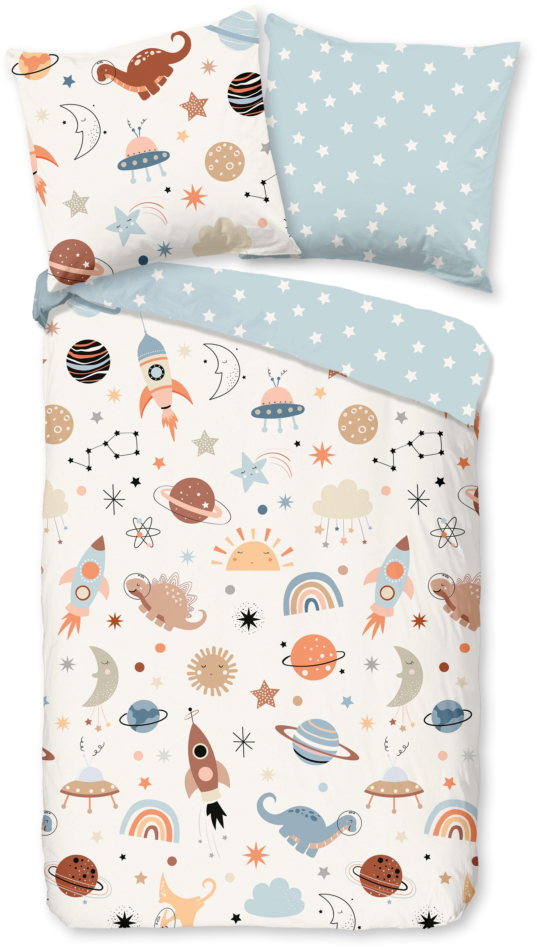 good morning Babybettwäsche »Eclips«, Baumwolle, Renforcé, 2 Teilig, Wendeo günstig online kaufen