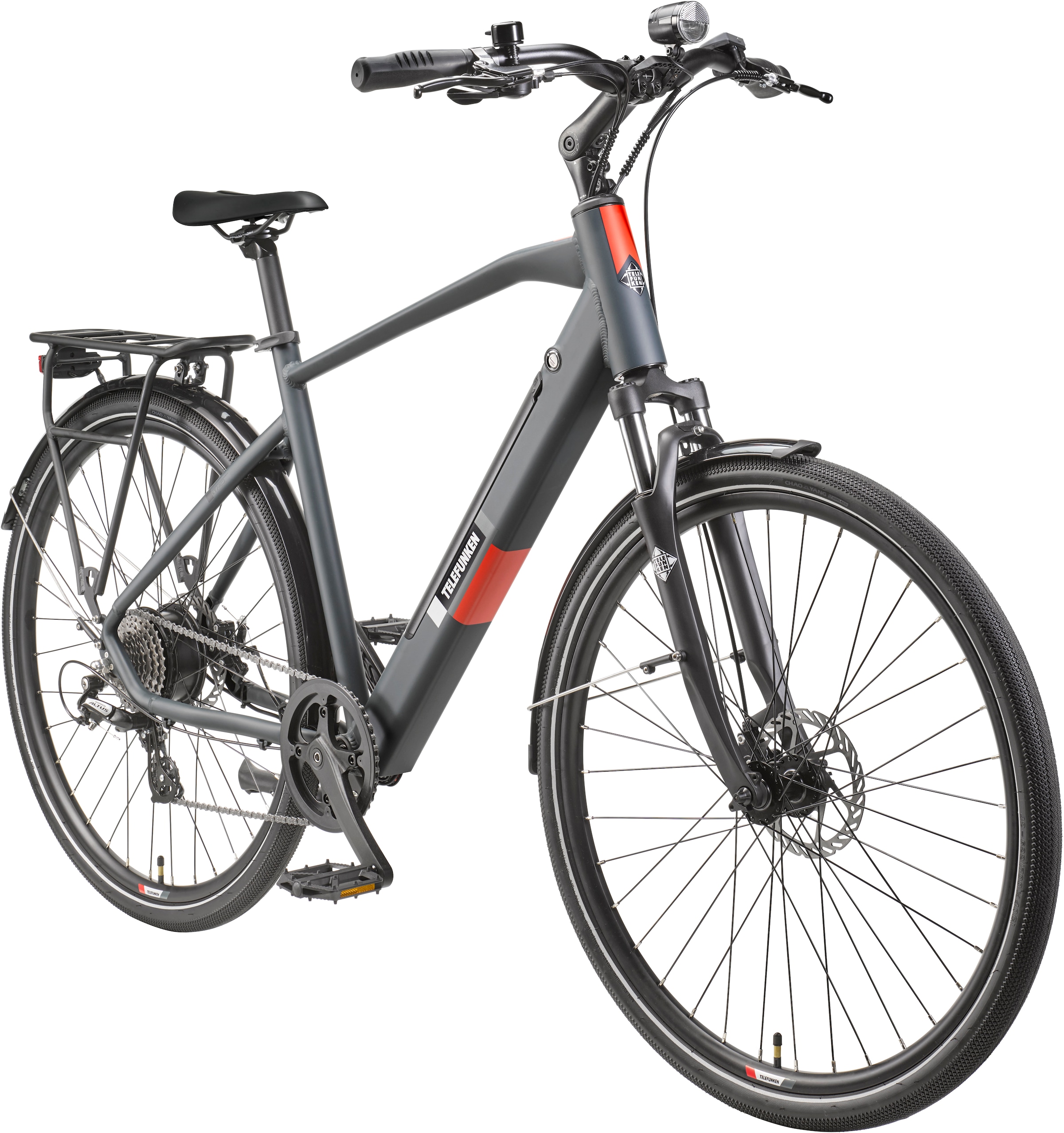 Telefunken E-Bike »E-Trekking Expedition XT490 Herren«, 8 Gang, Shimano, Altus, Heckmotor 250 W, Pedelec, Elektrofahrrad, Herren, innerhalb StVZO, 28 Zoll